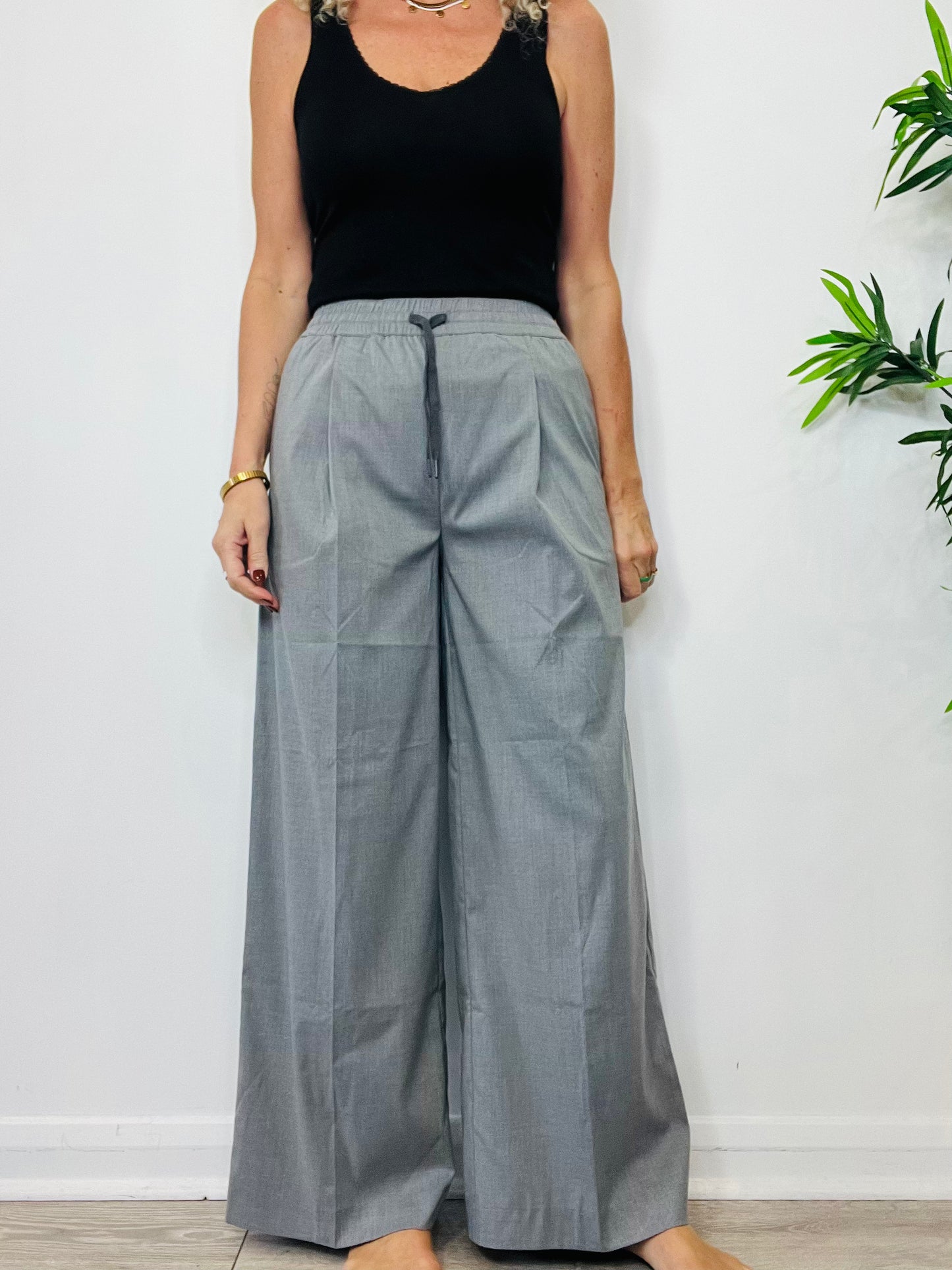 Wide Leg Trousers - Size XS