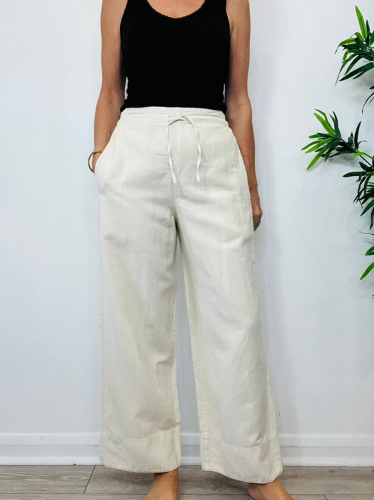Linen Trousers - Size 8