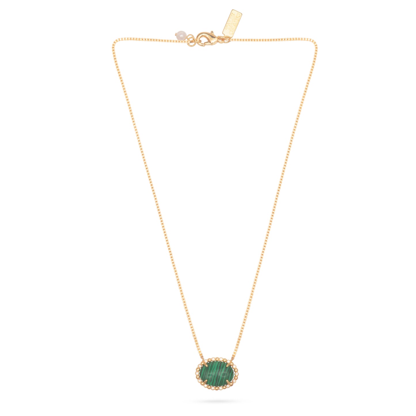 Button Choker - Malachite