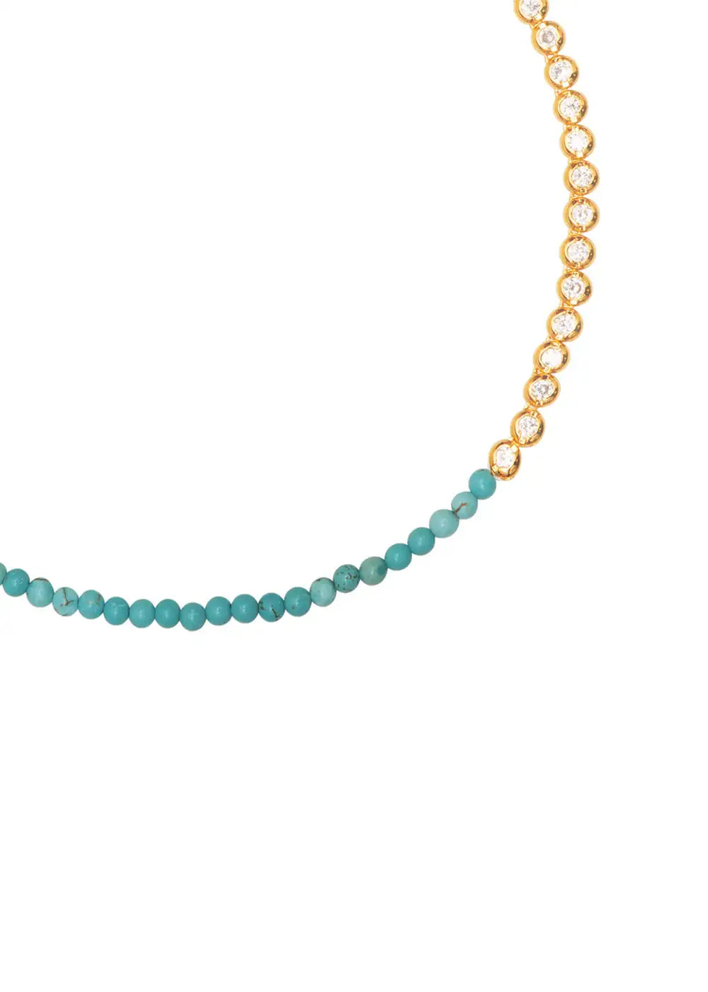 Cubic Zirconia Choker DUO - Turquoise