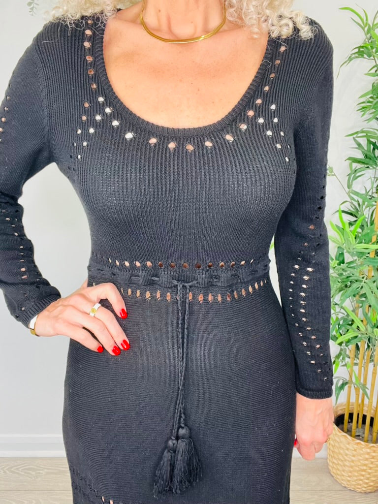 Knitted Maxi Dress - Size S