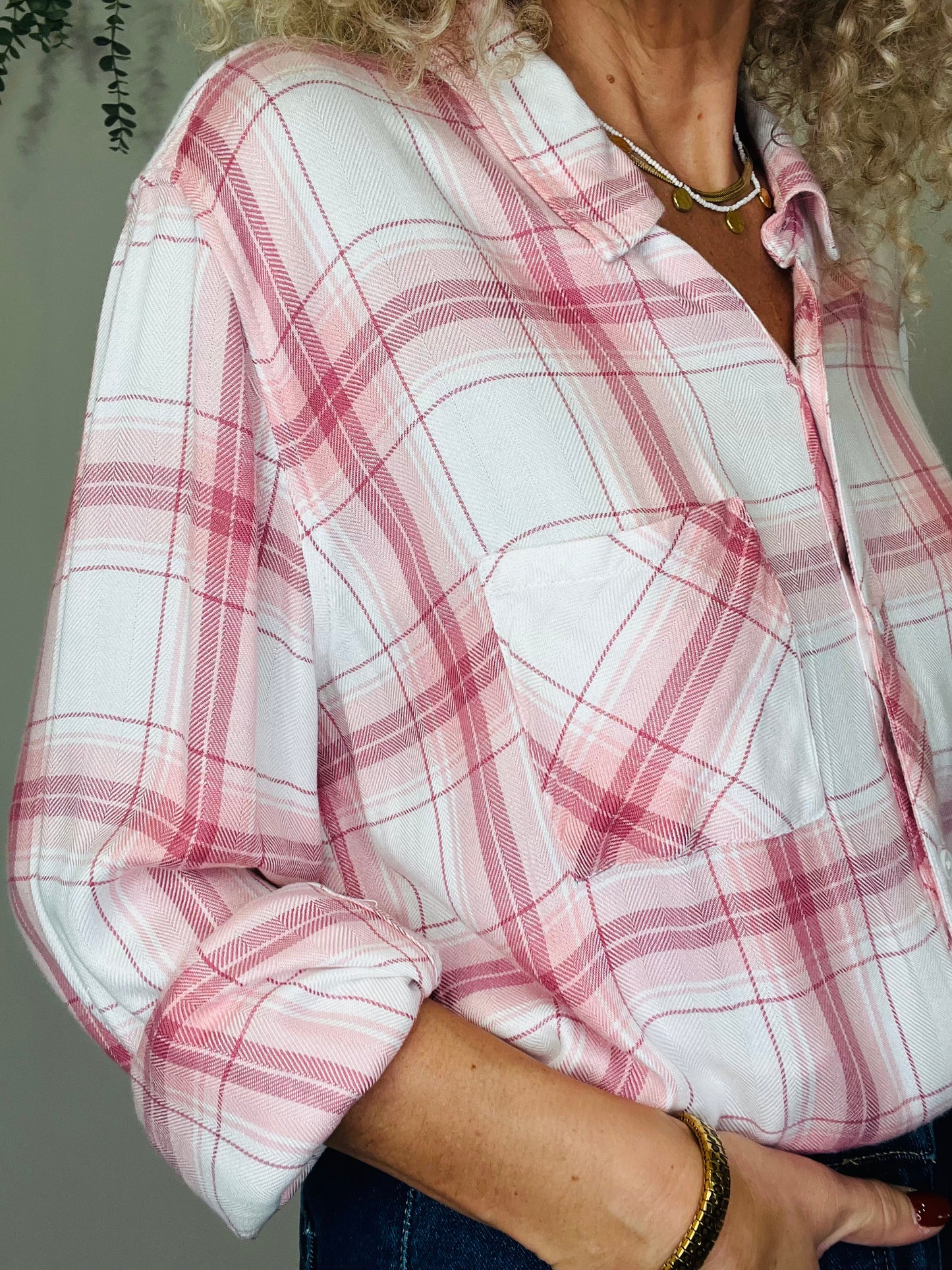 Check Shirt - Size L