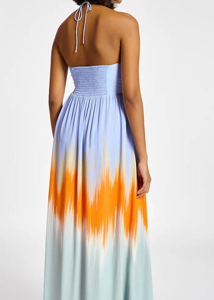 Halterneck Maxi Dress - Size 34