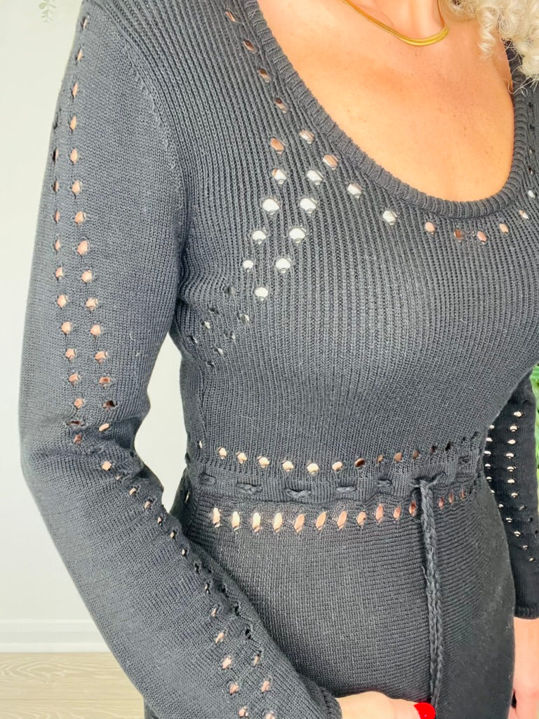 Knitted Maxi Dress - Size S