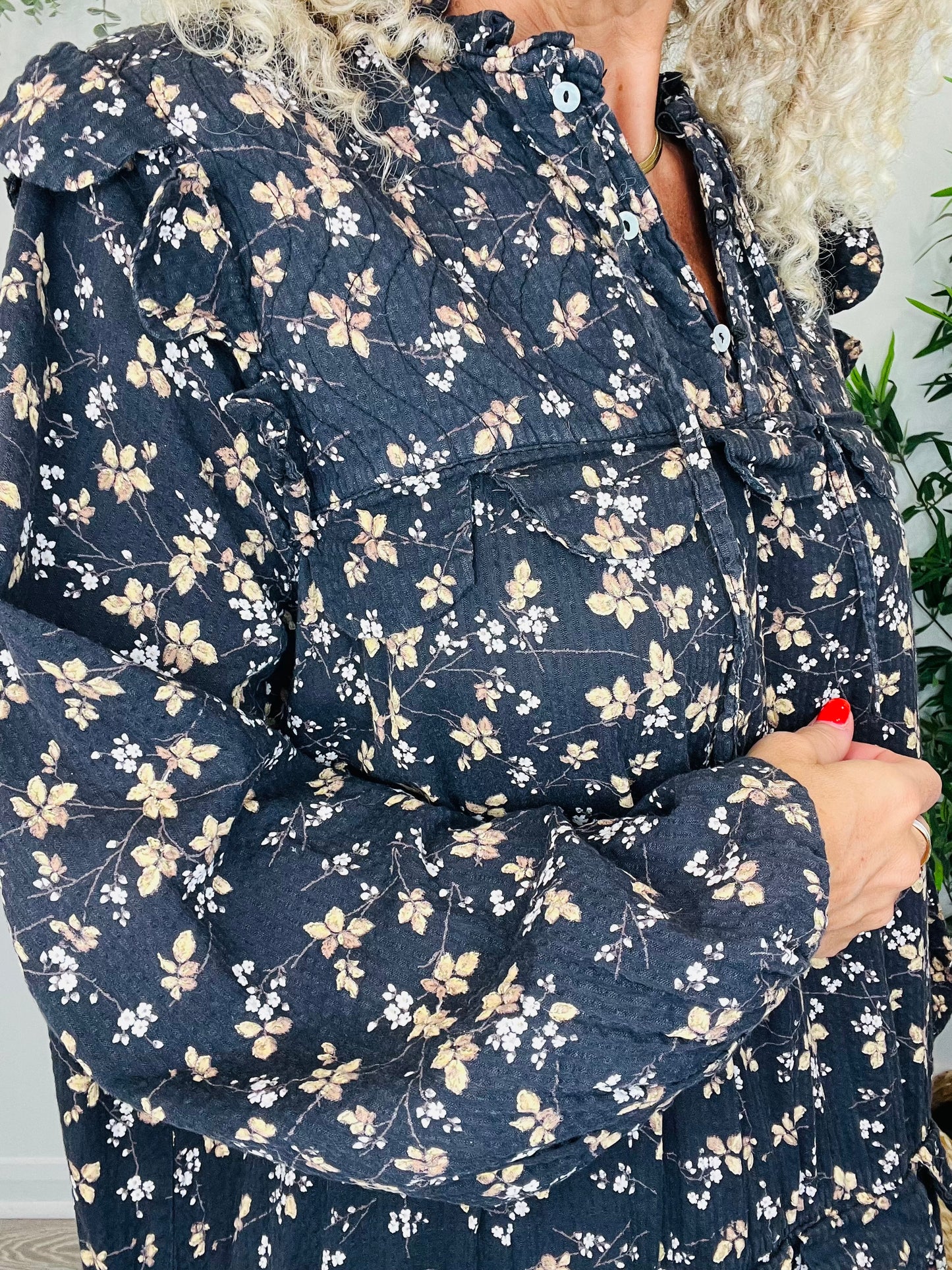 Tiered Floral Dress - Size 40