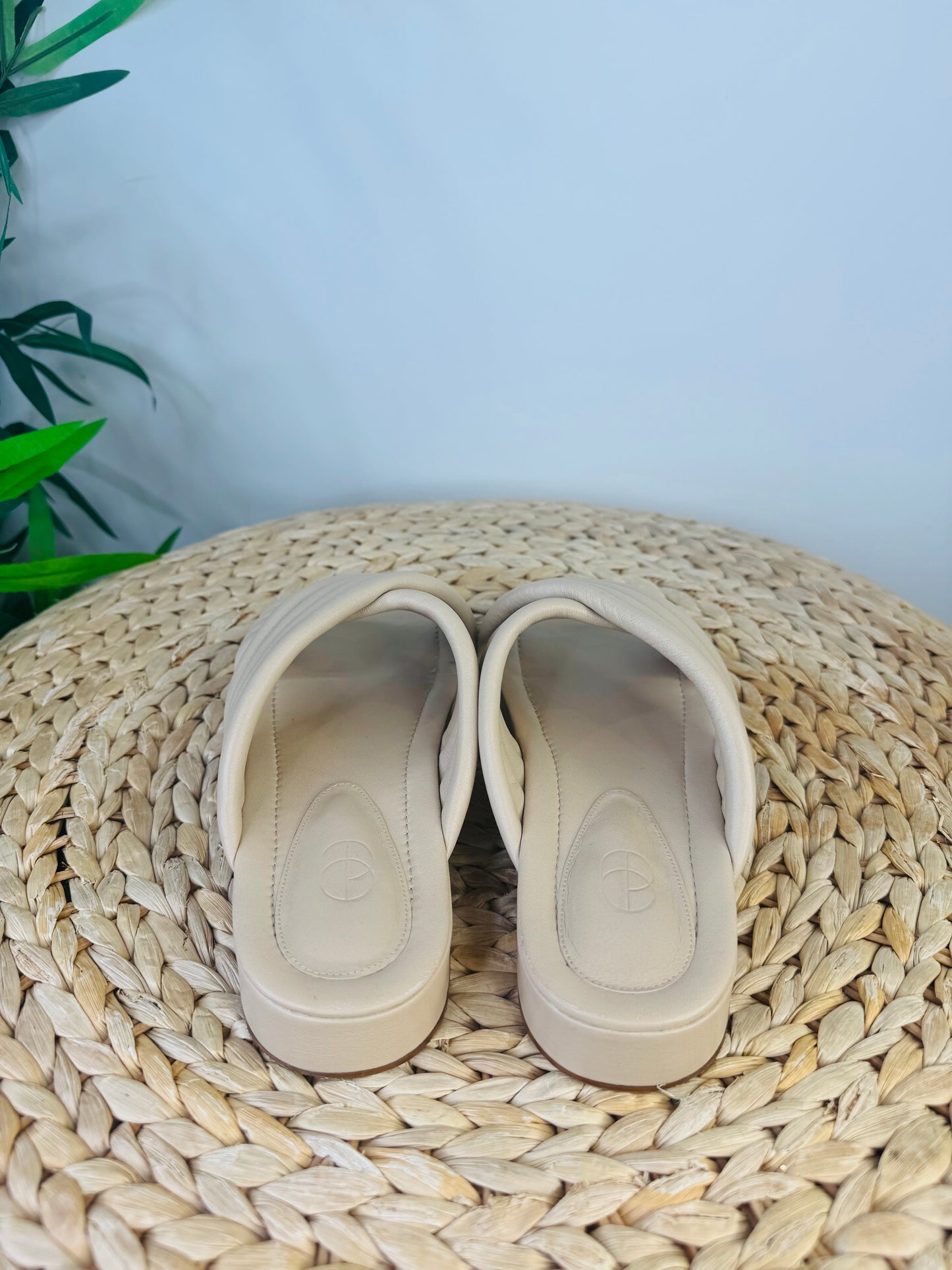 Leather Slides - Size 39.5