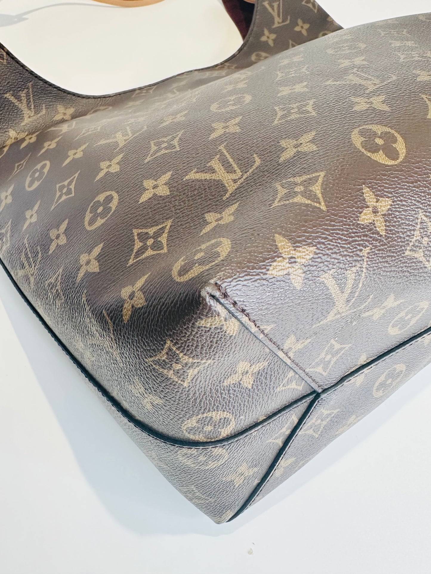 Monogram Canvas Floral Hobo Bag