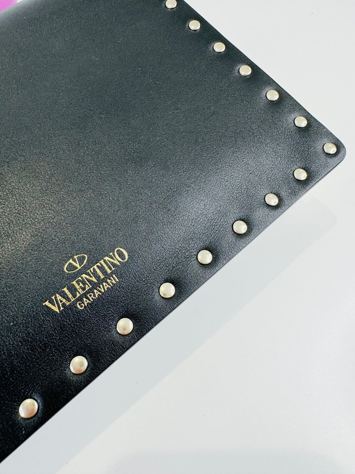 Leather Rockstud Pouch