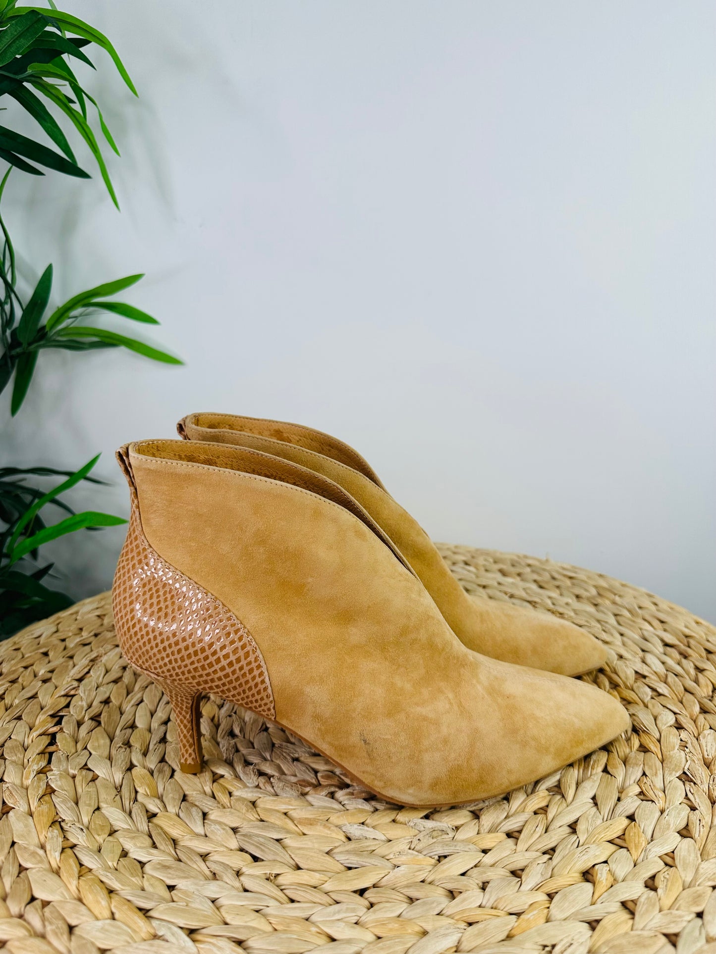 Suede Valentine Boots - Size 39