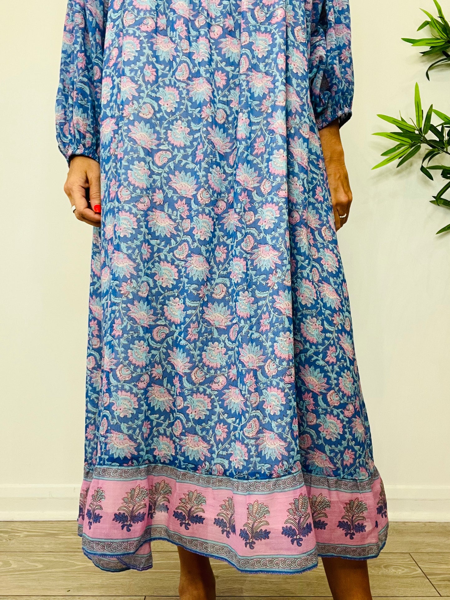Patterned Cotton Dress - Size 36