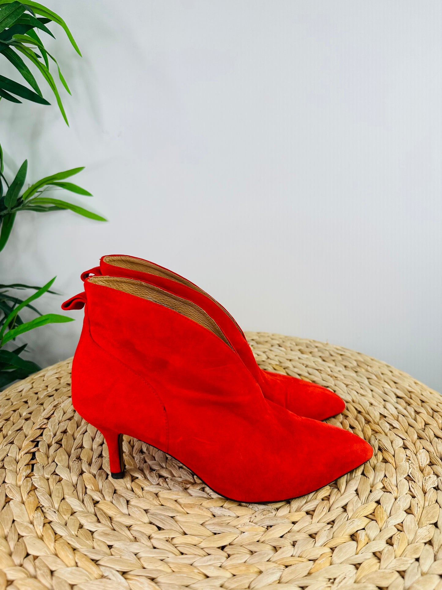 Suede Valentine Boots - Size 38