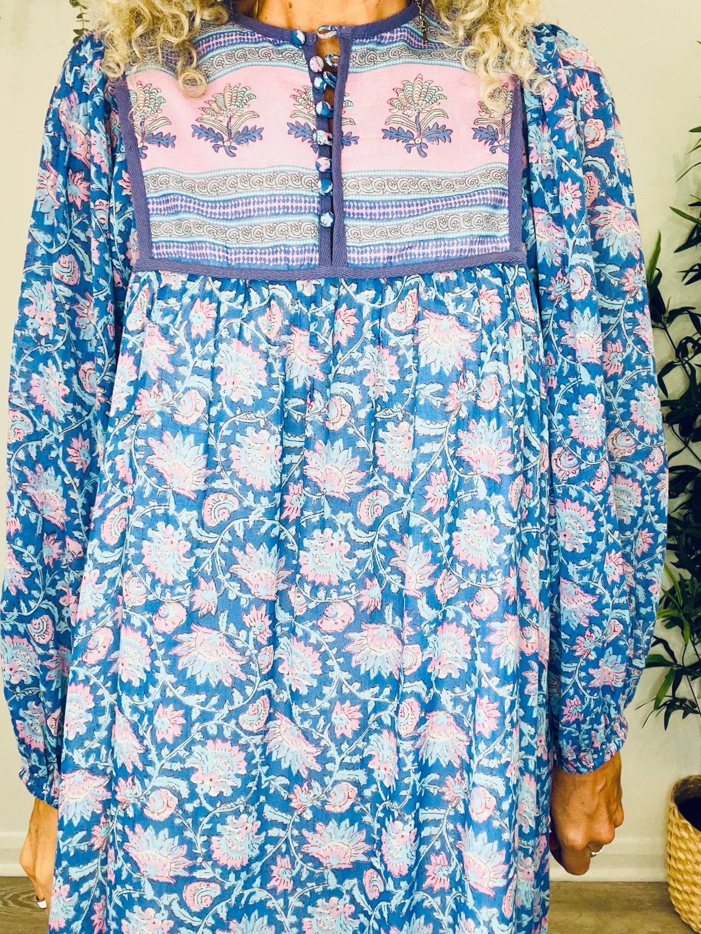 Patterned Cotton Dress - Size 36