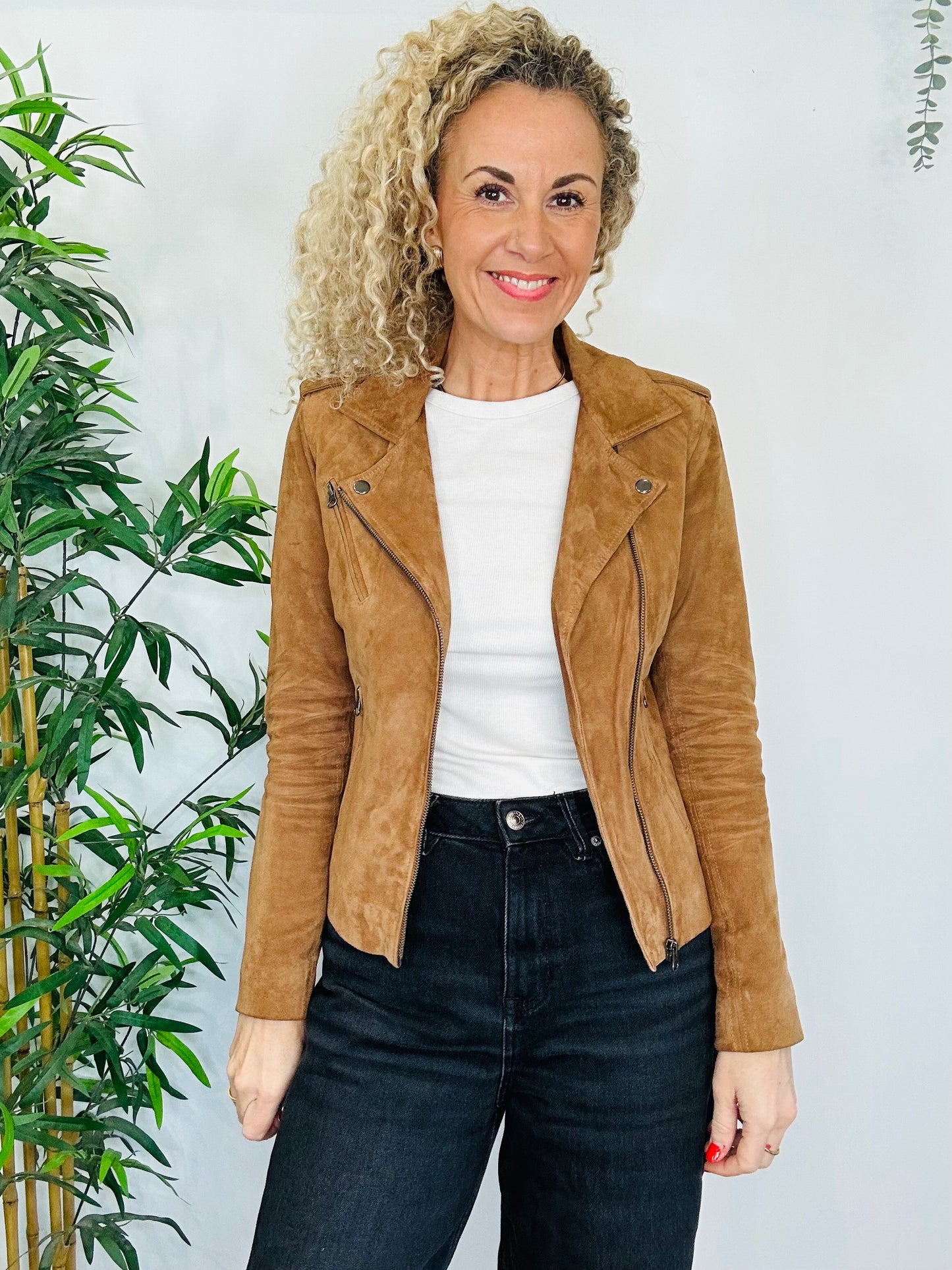 Suede Jacket - Size 8