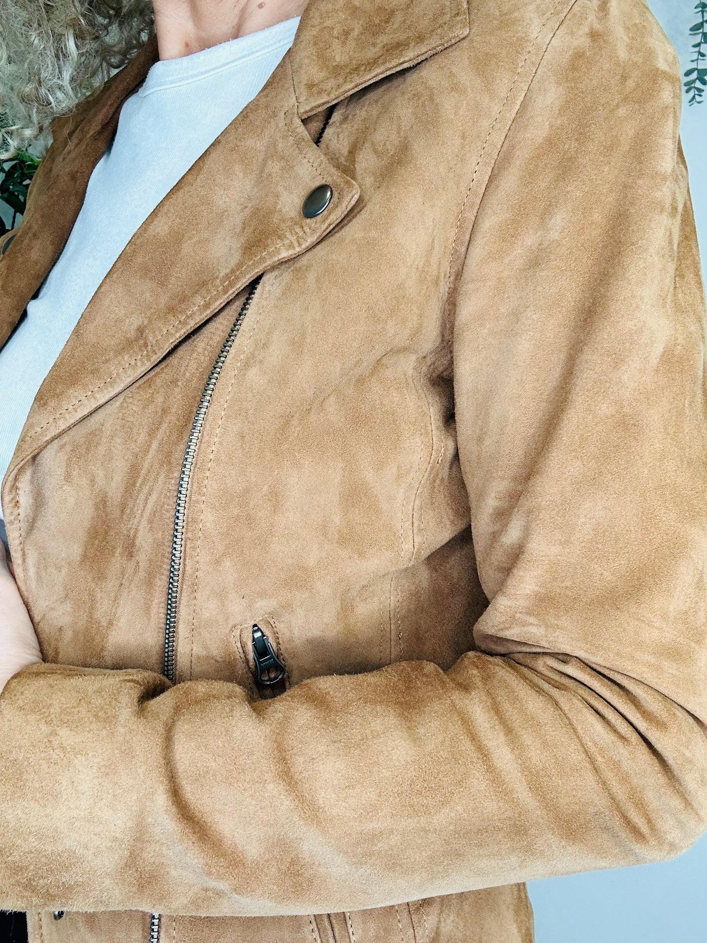 Suede Jacket - Size 8