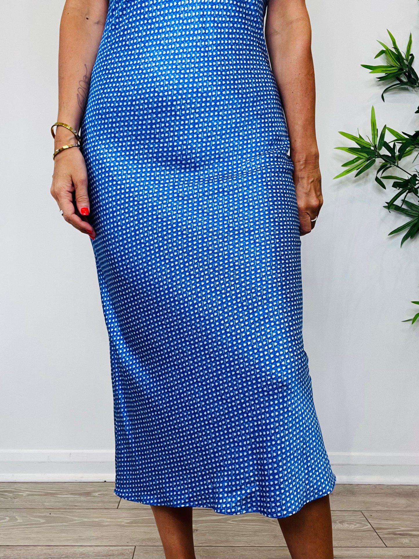 Silk Slip Dress - Size S