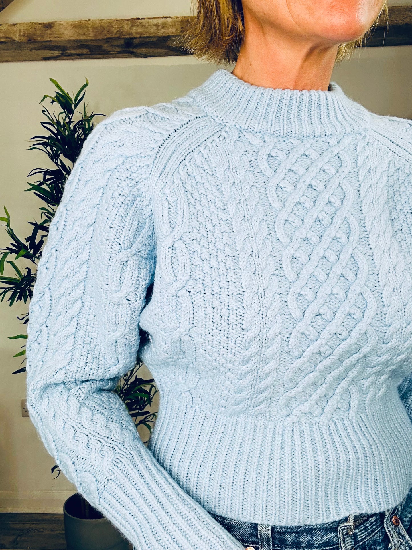 Cable Knit Jumper - Size S