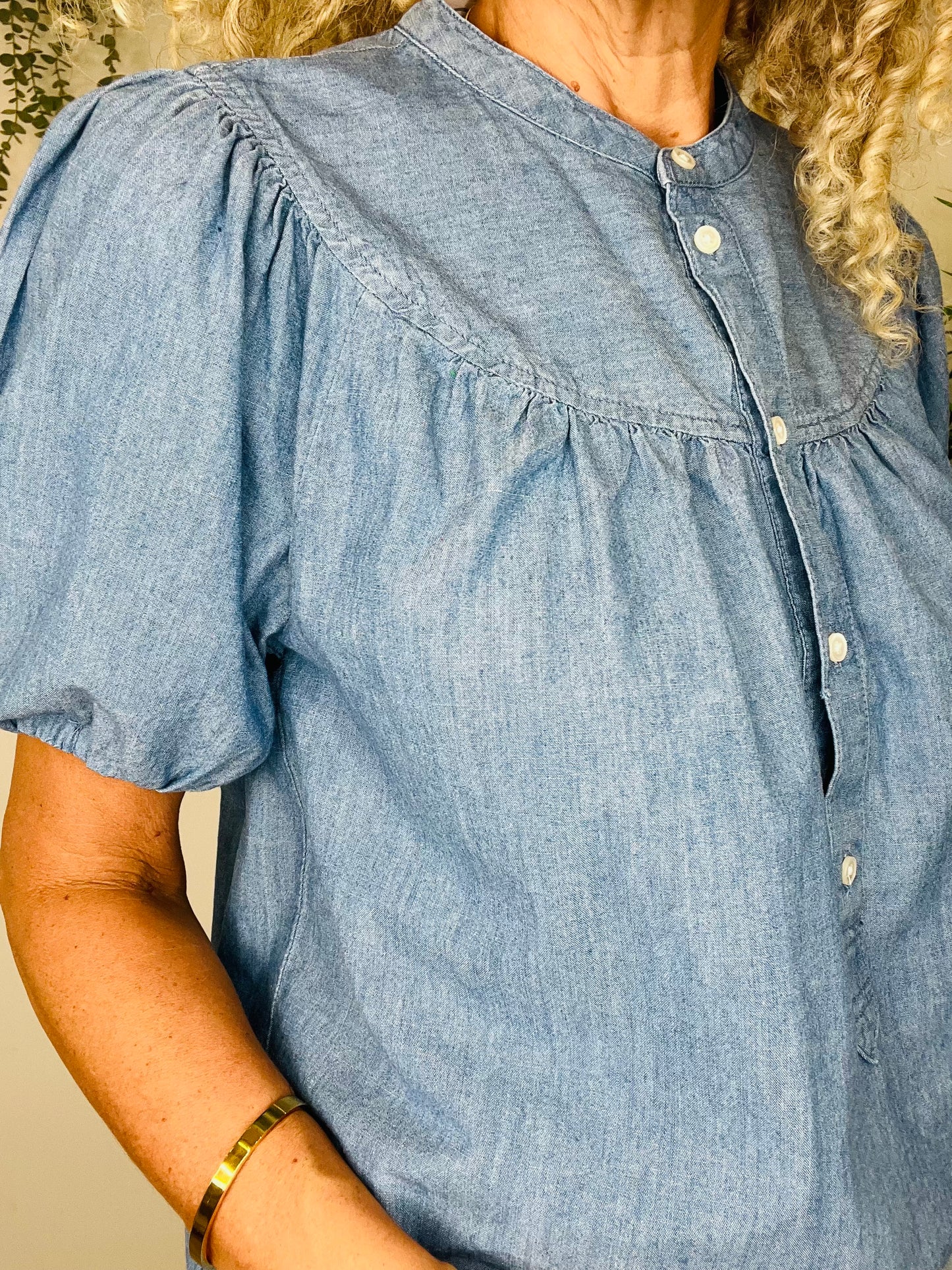 Chambray Blouse - Size S