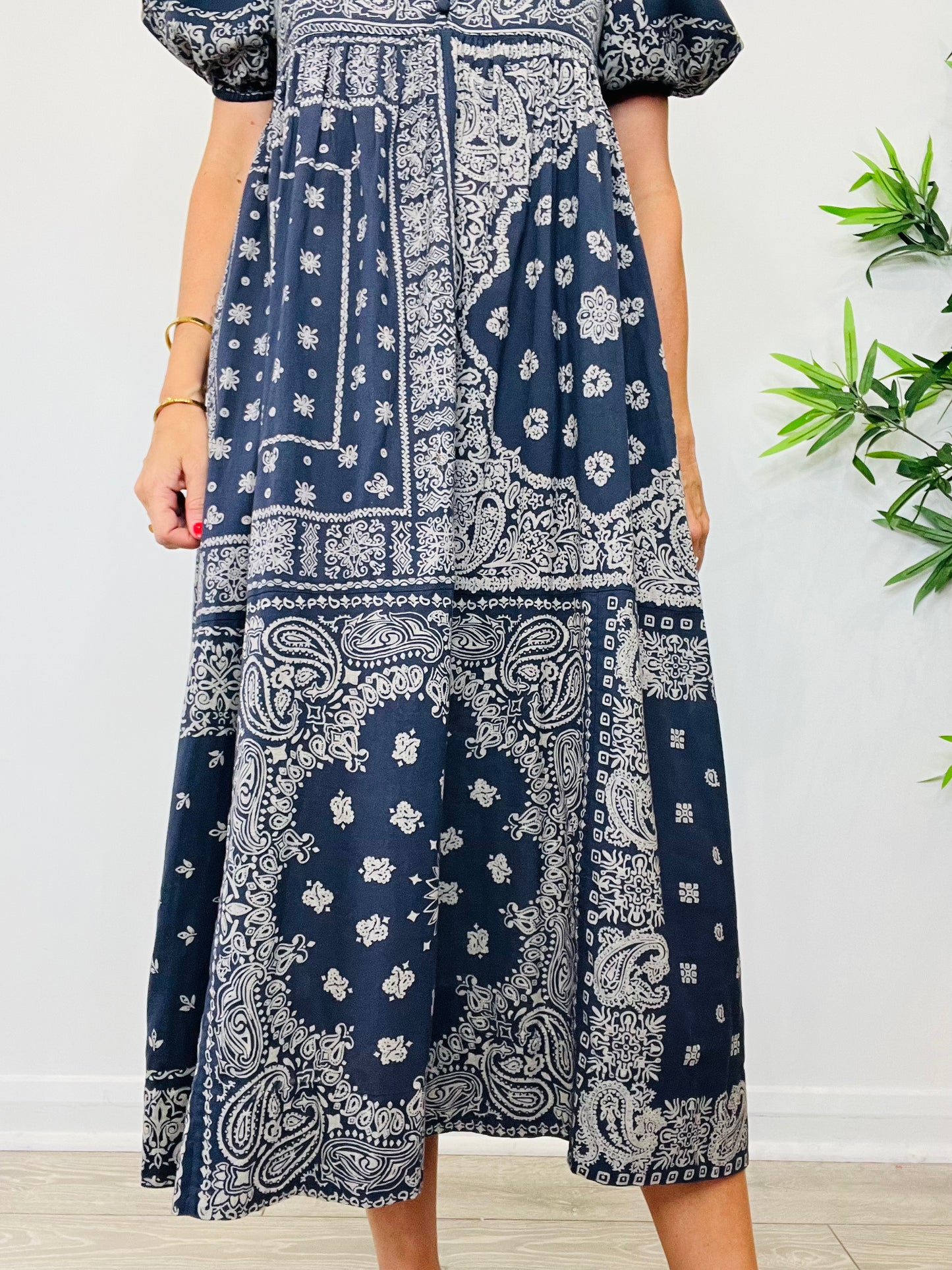 Paisley Print Dress - Size XS