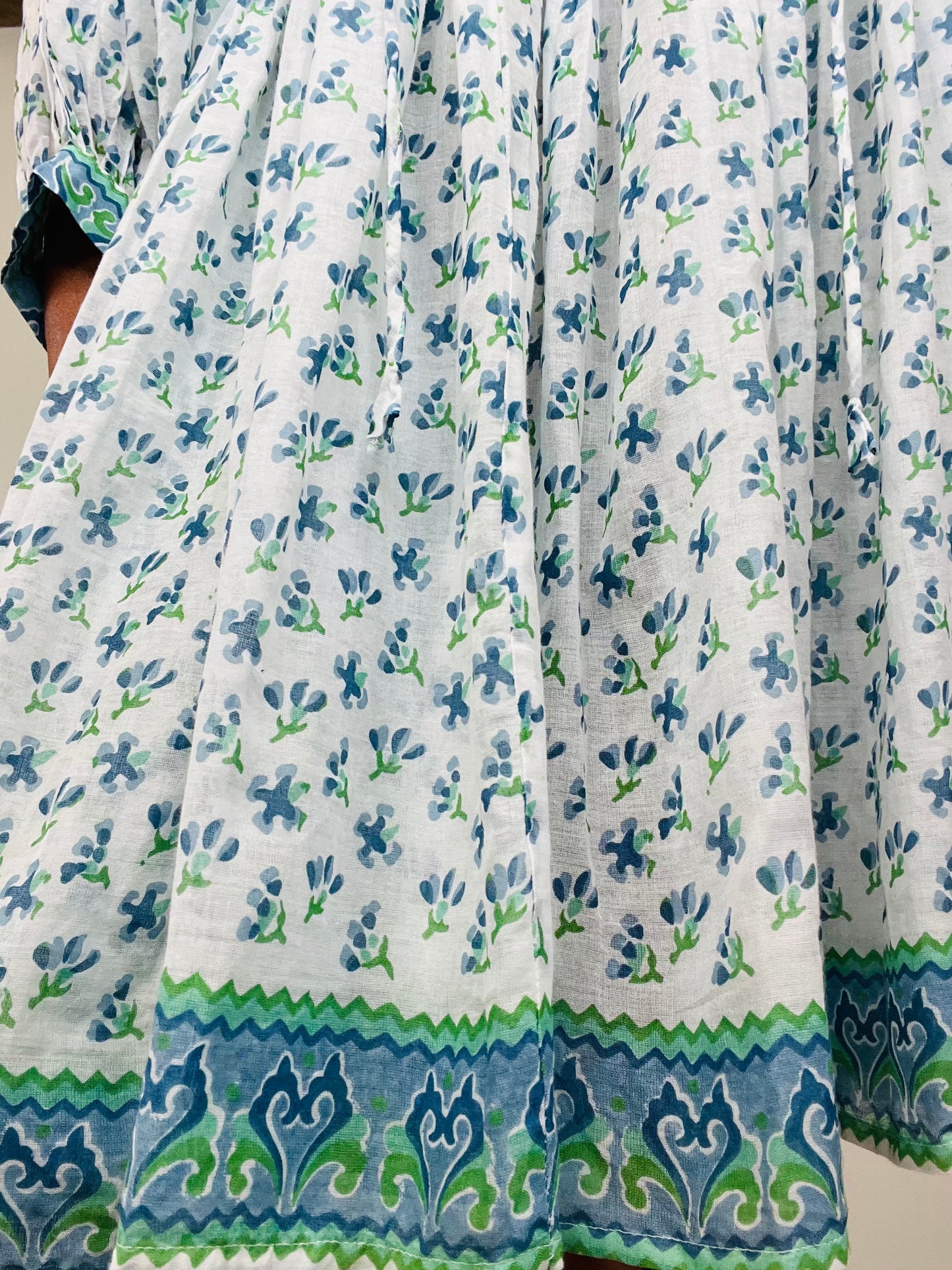 Patterned Cotton Dress - Size S