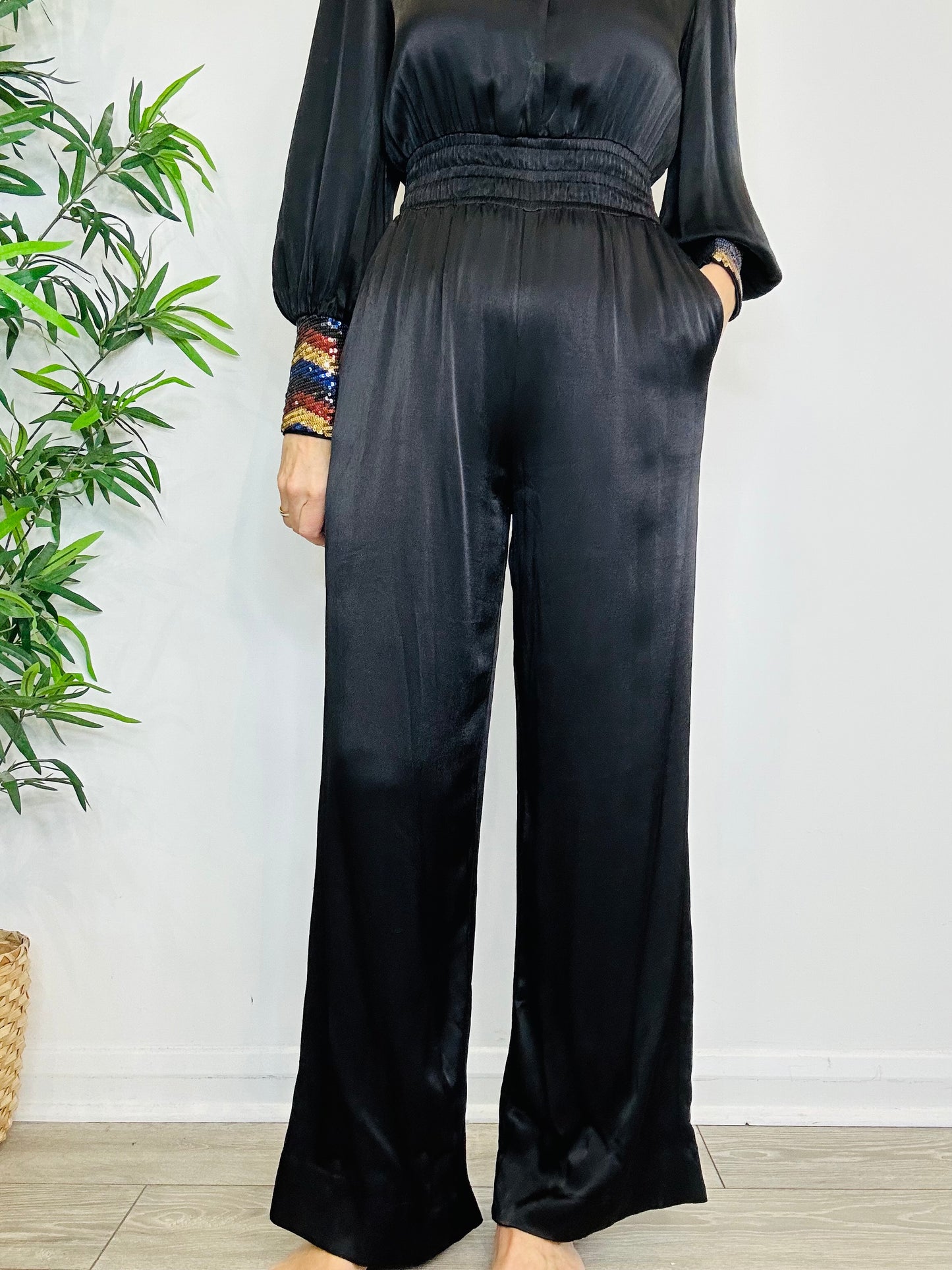 Satin Jumpsuit - Size 2