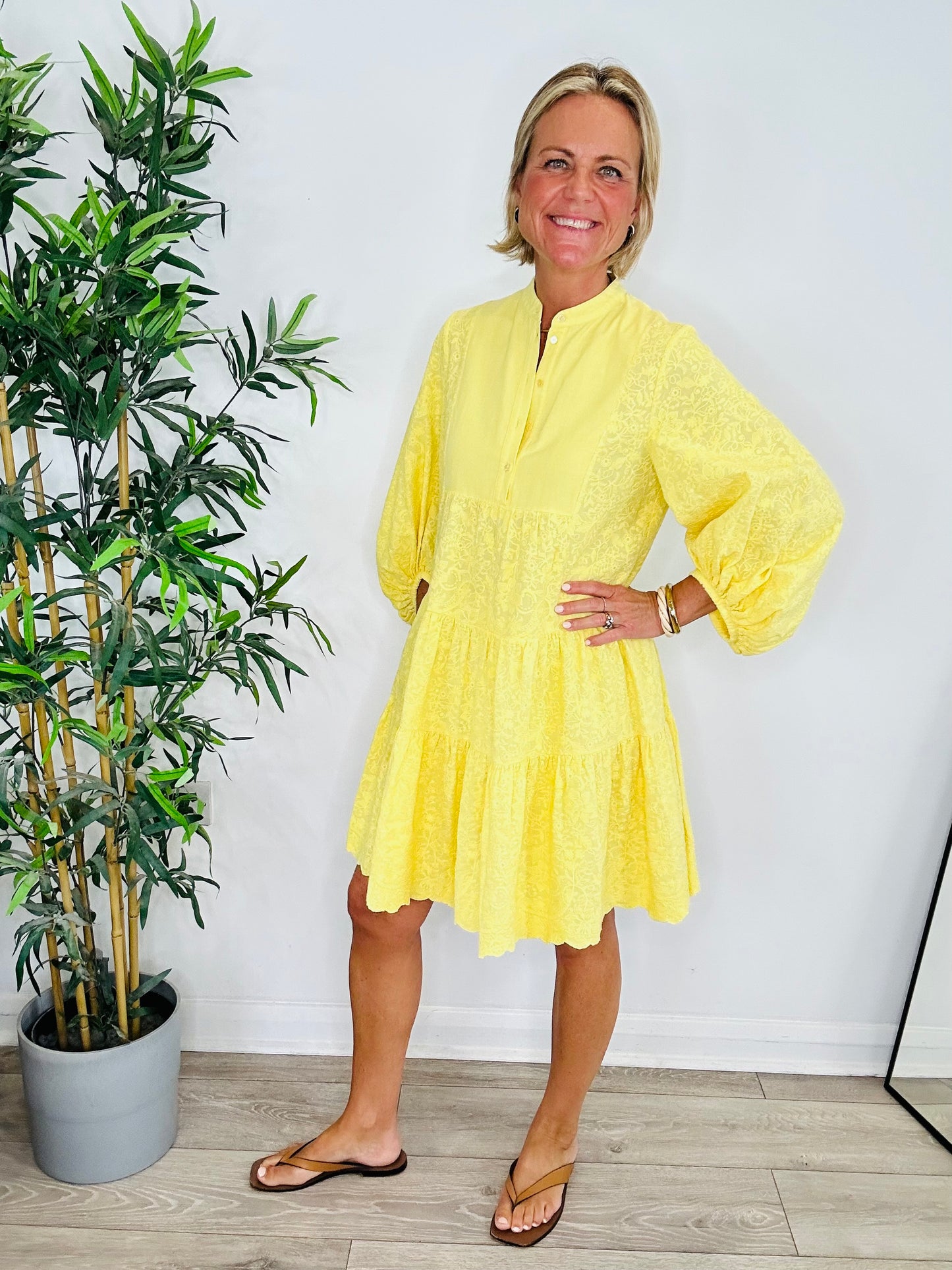 Winona Embroidered Dress - Size 10