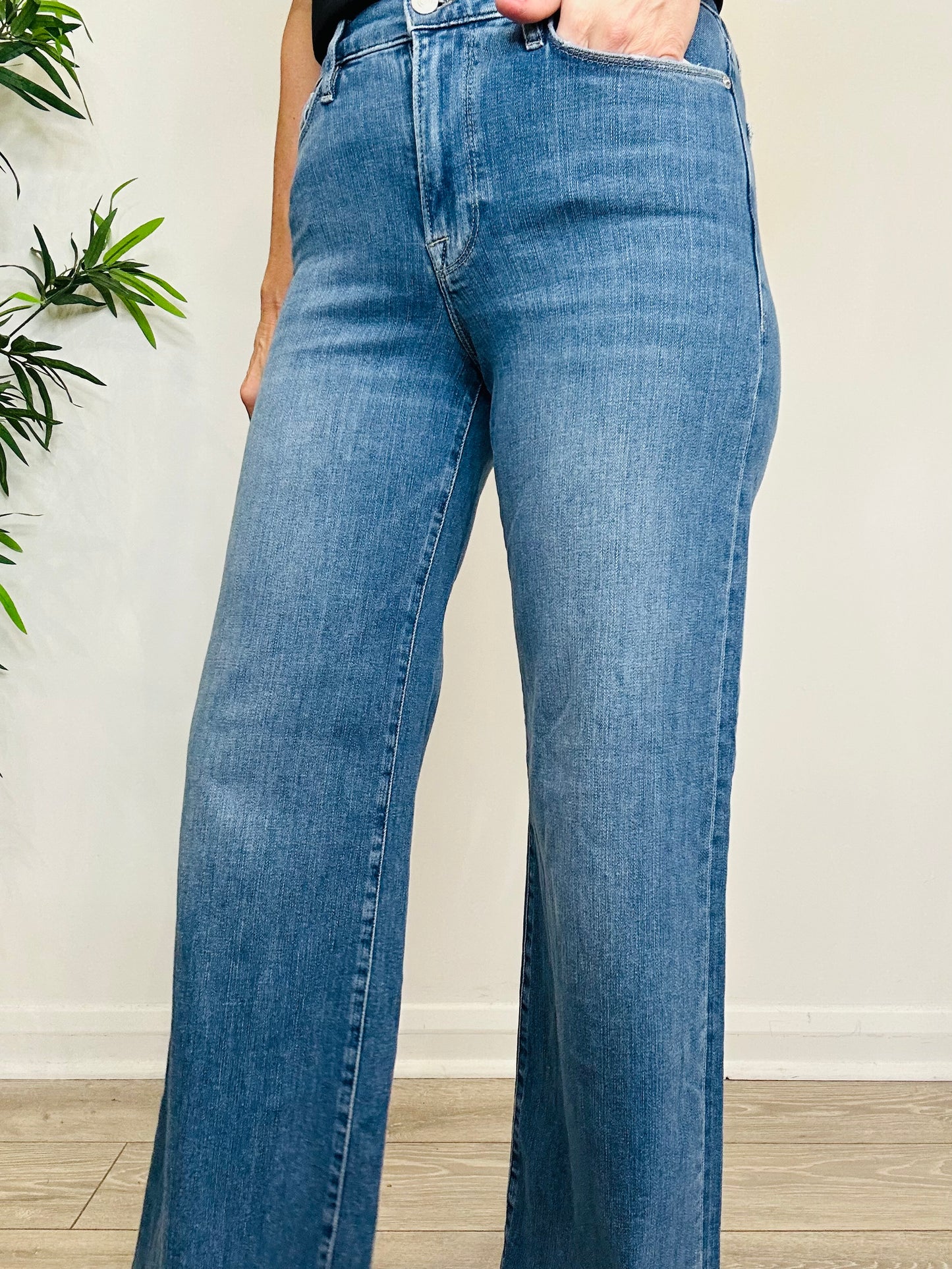Slim Palazzo Jeans - Size 28