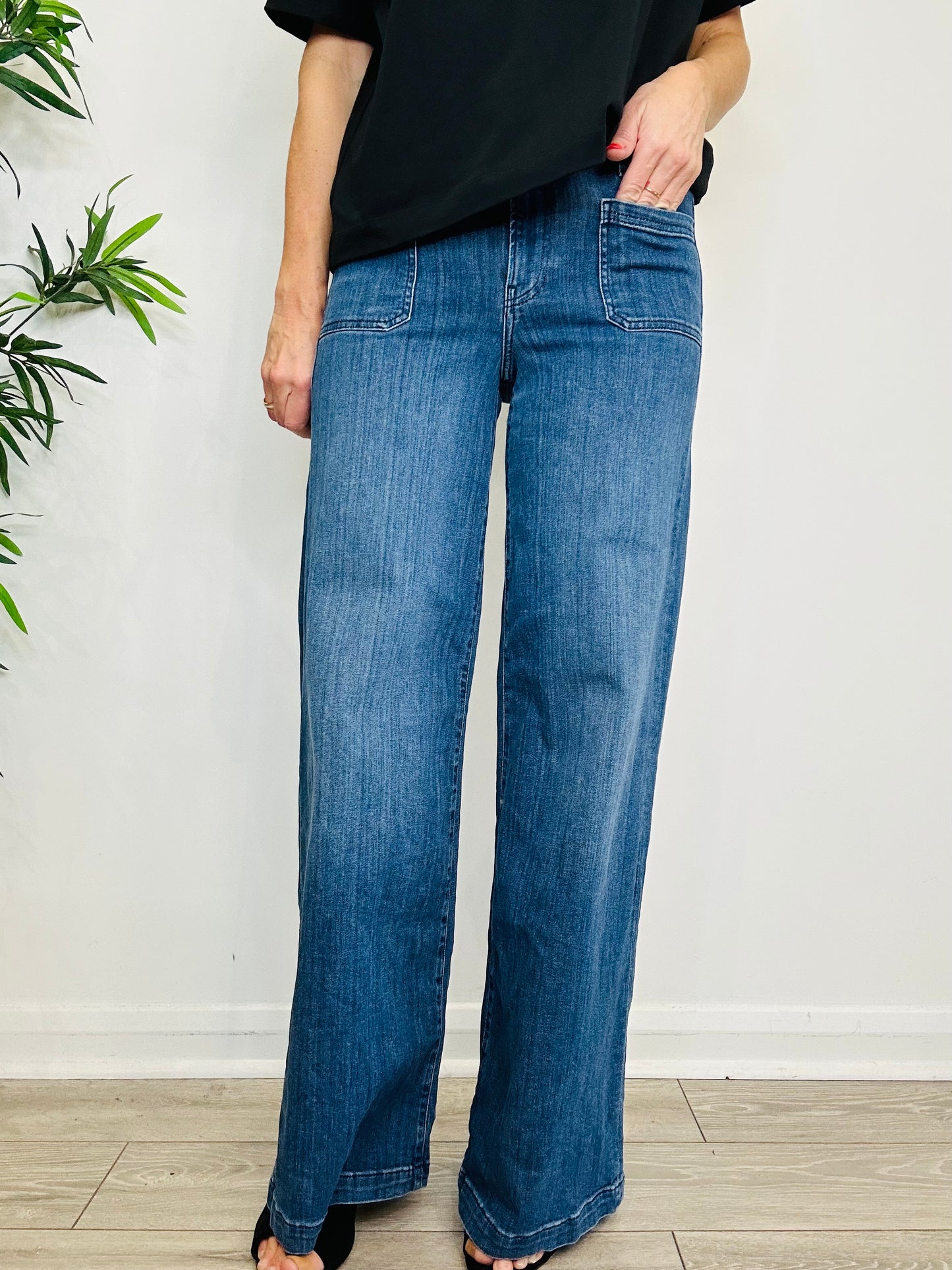 Patch Pocket Jeans - Size 28
