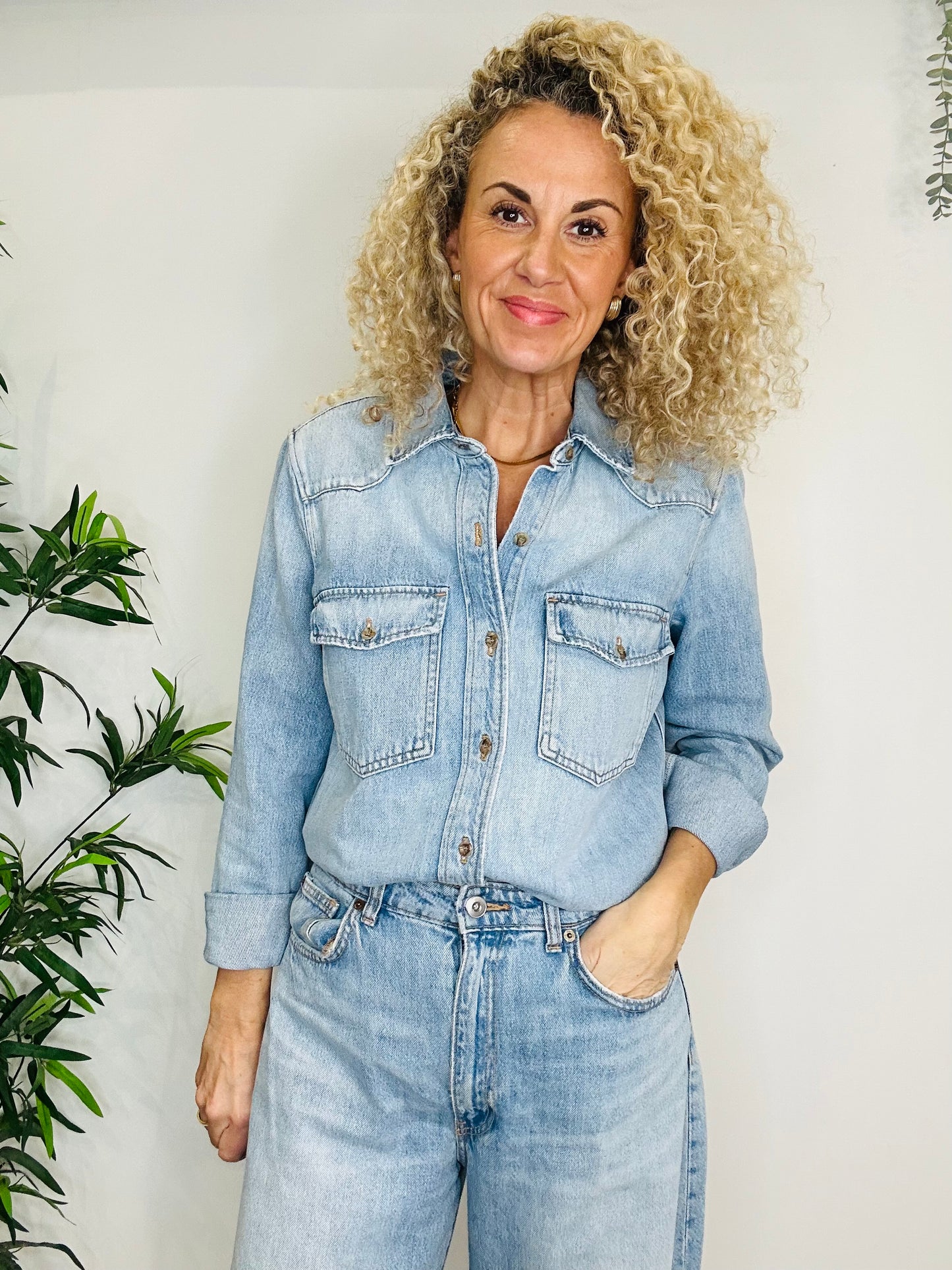 Denim Shirt - Size L