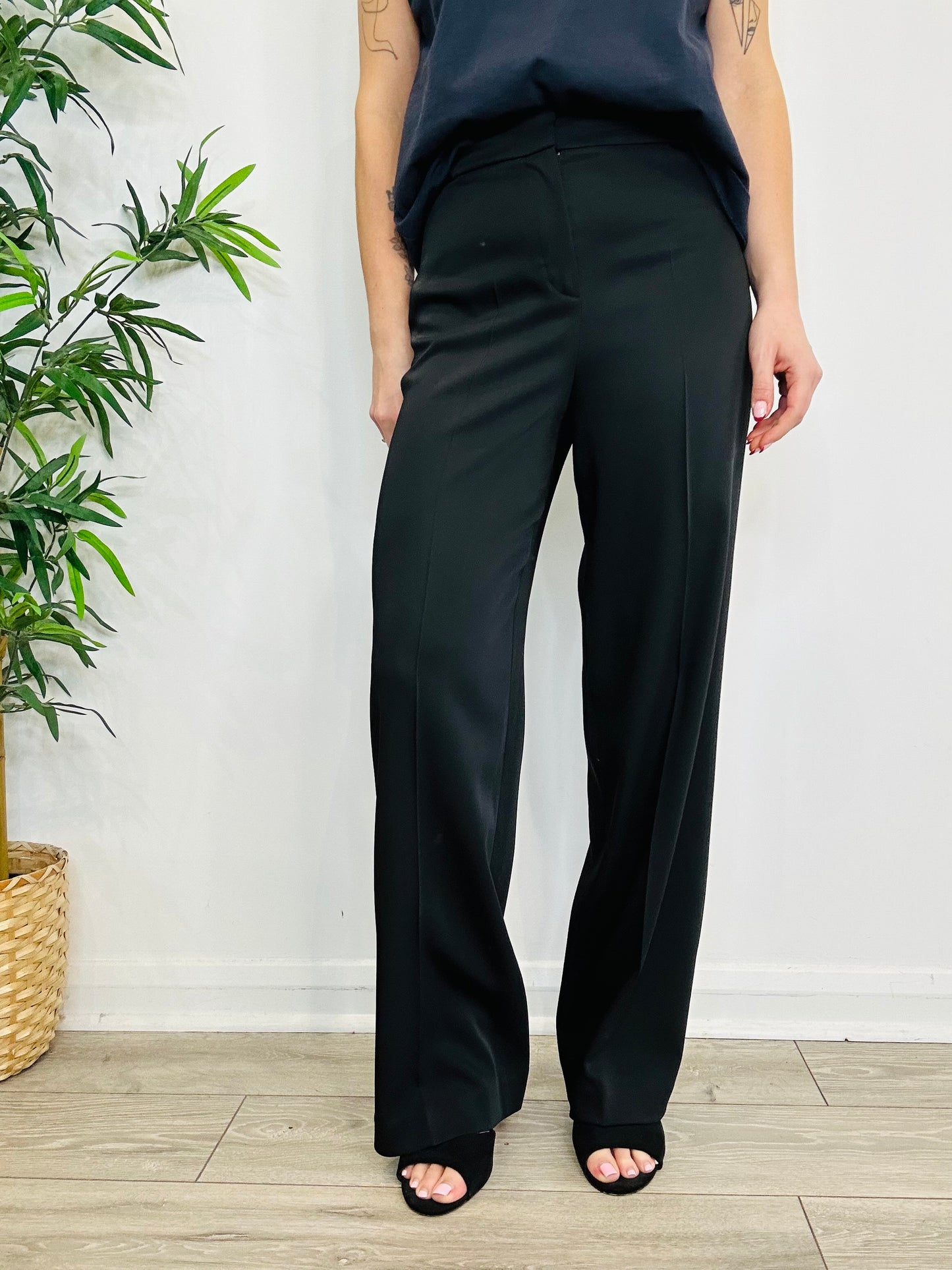 Wide Leg Trousers - Size 6