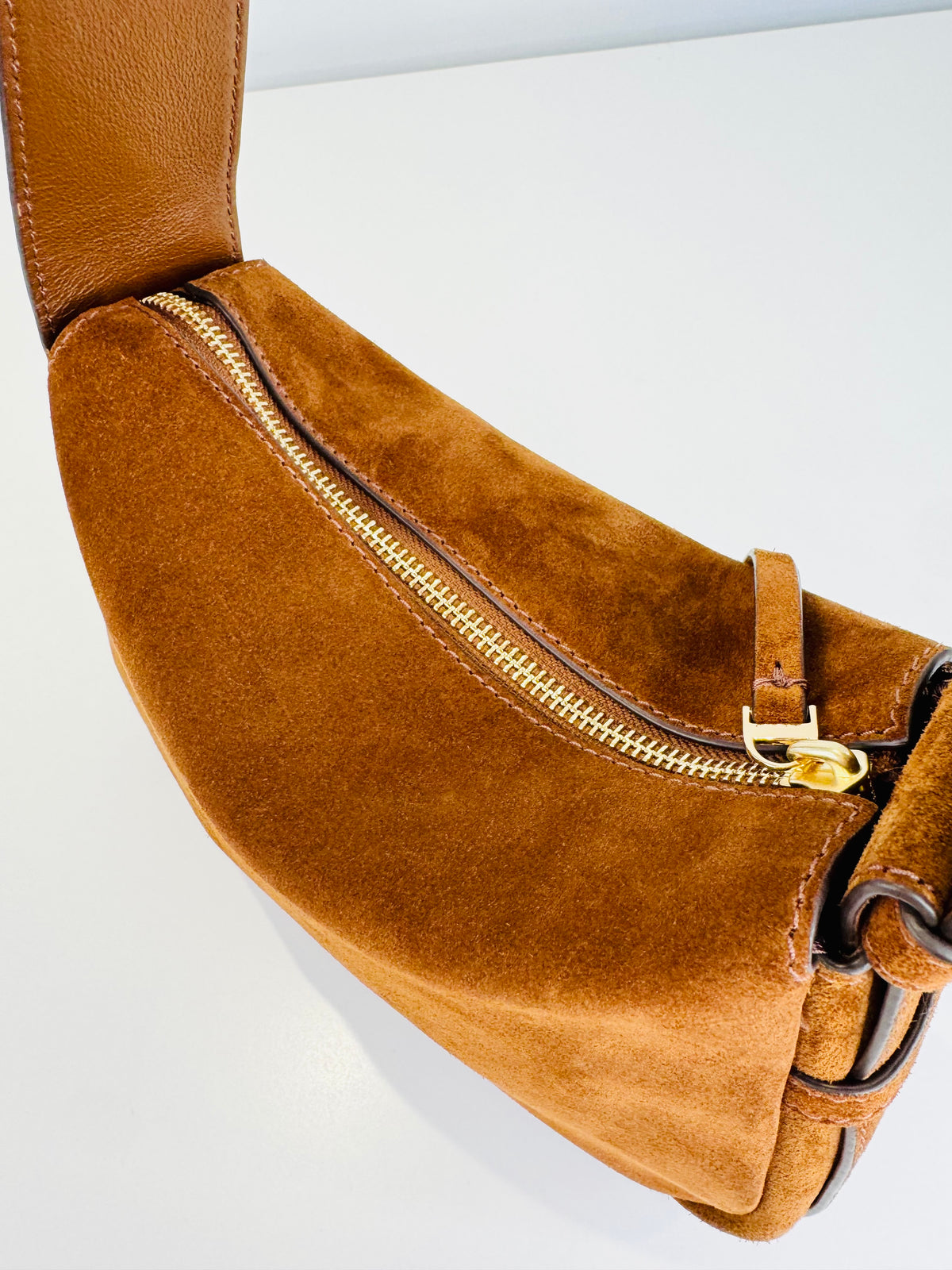 Small Romy Suede Shoulder Bag
