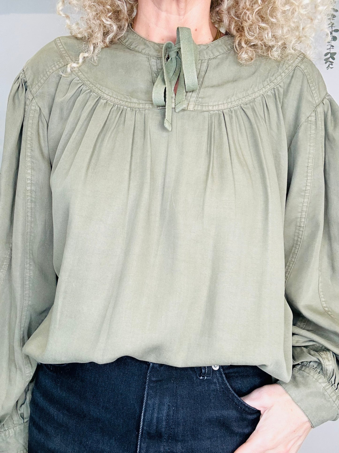 Khaki Blouse - Size L