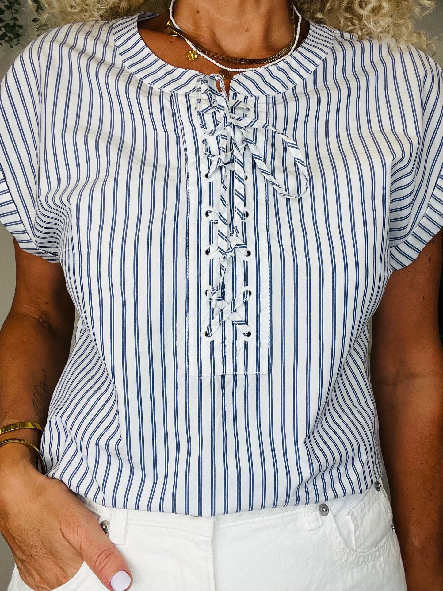 Striped Cotton Top - Size 8