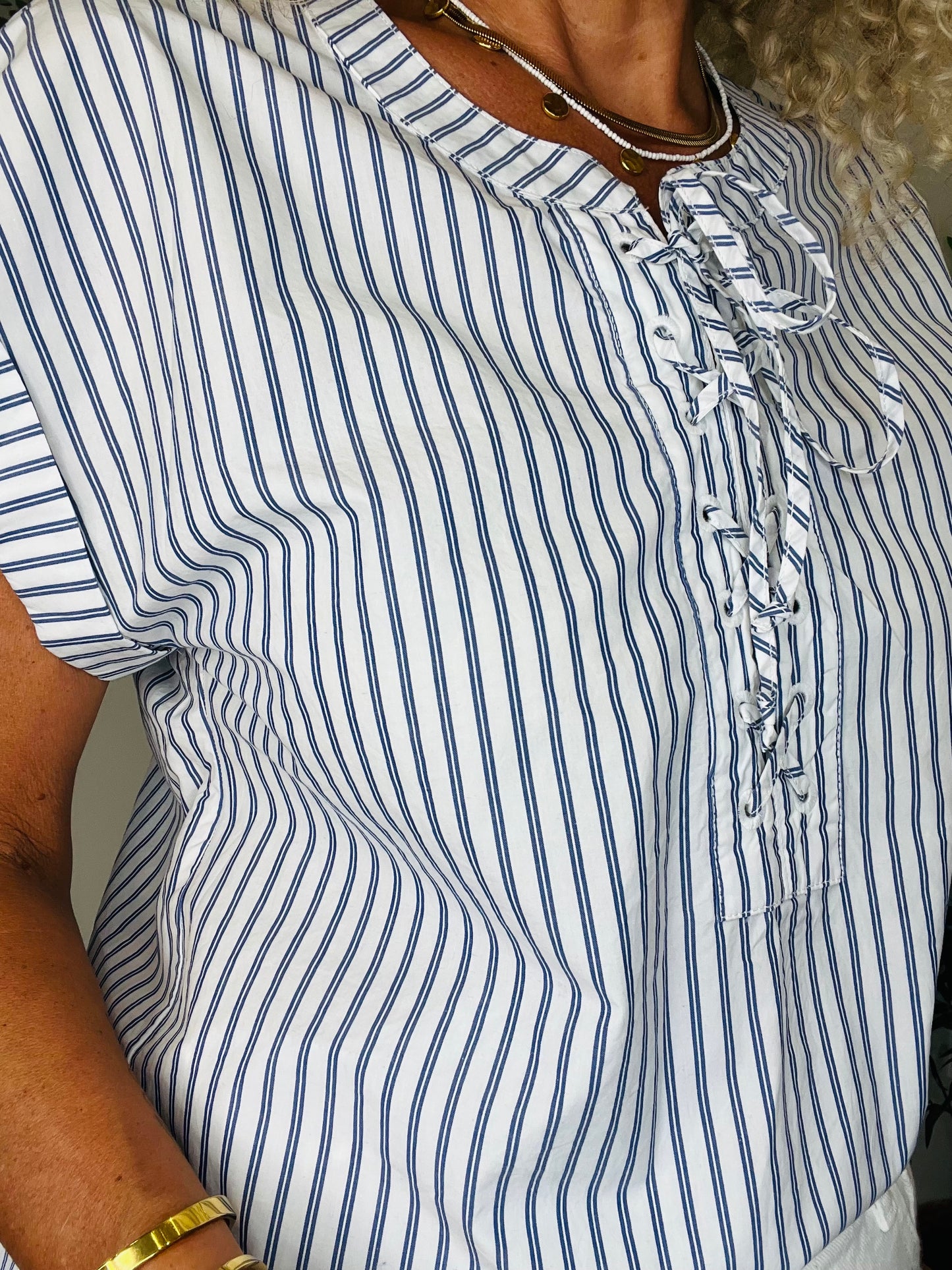 Striped Cotton Top - Size 8