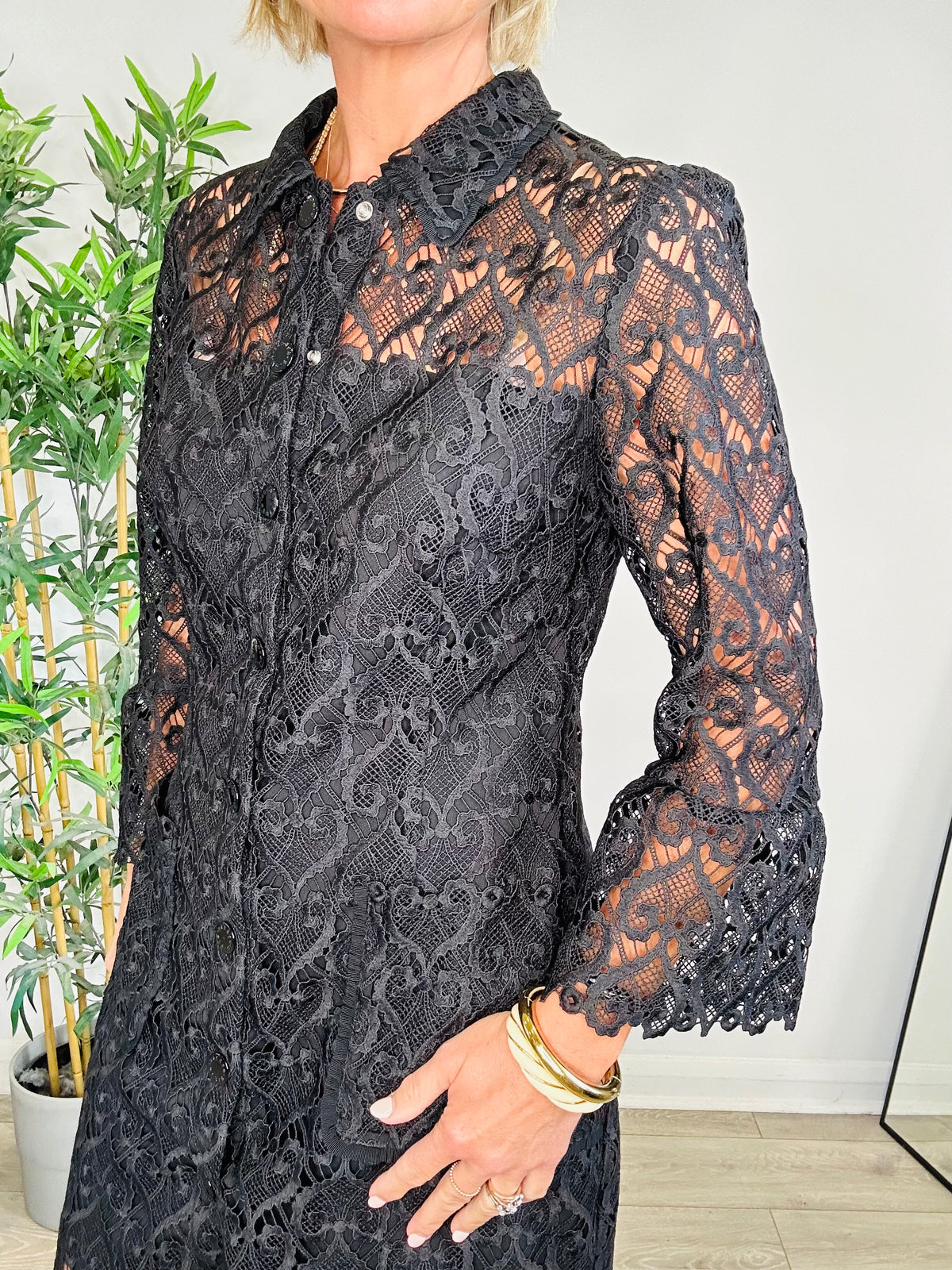 Short Lace Dress - Size 40