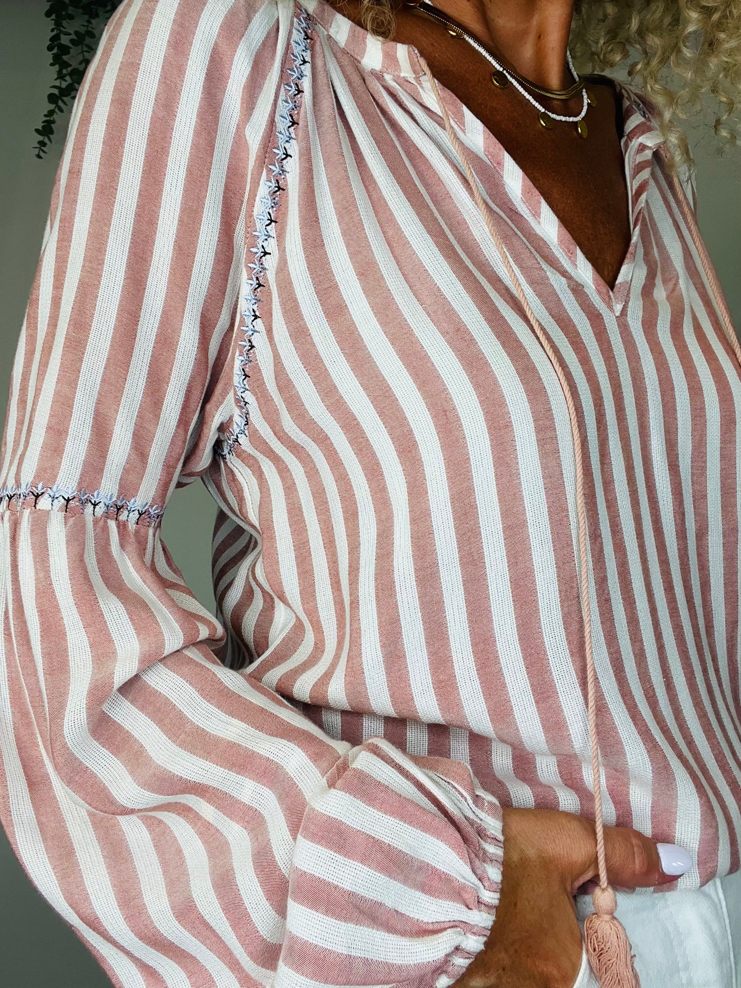 Striped Blouse - Size S