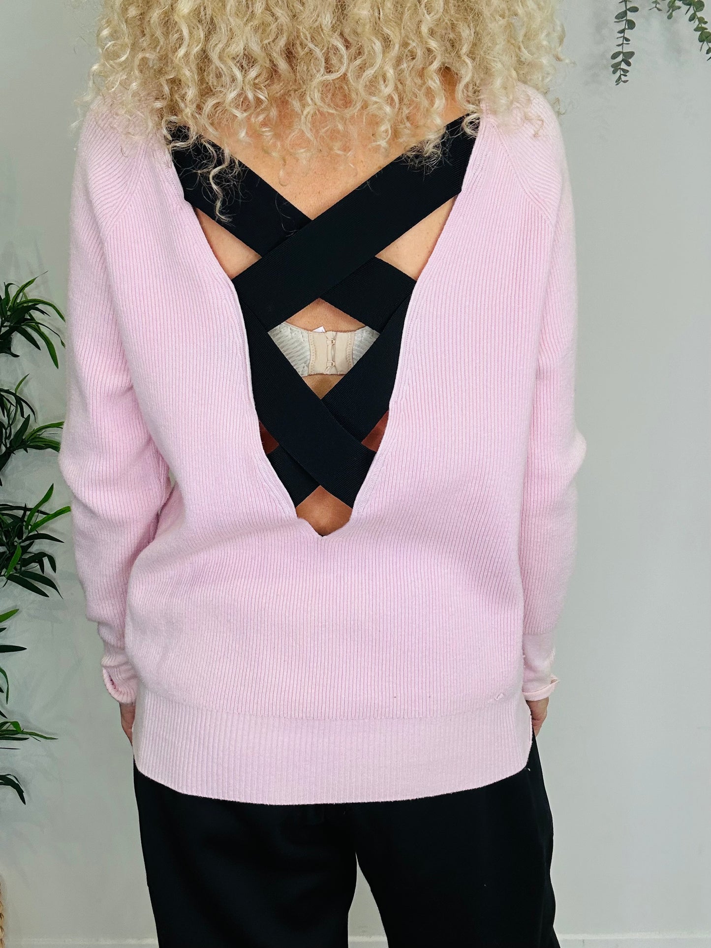 Ribbed Open Back Jumper - Size 3