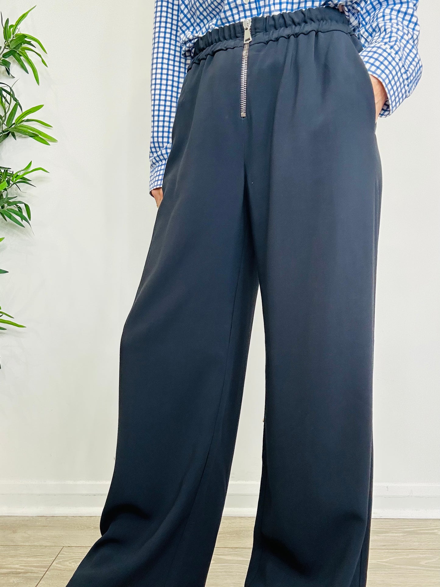 Wide Leg Trousers - Size 40