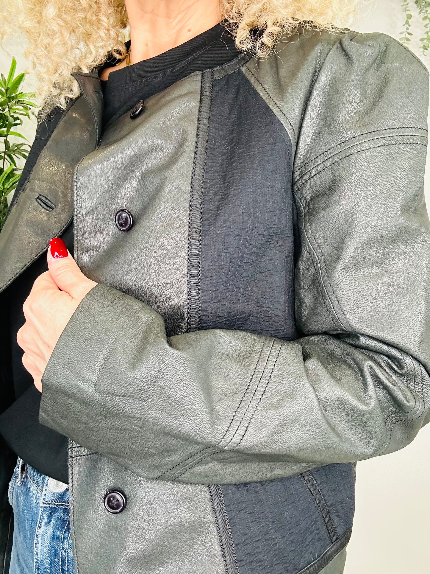 Leather Jacket - Size 38