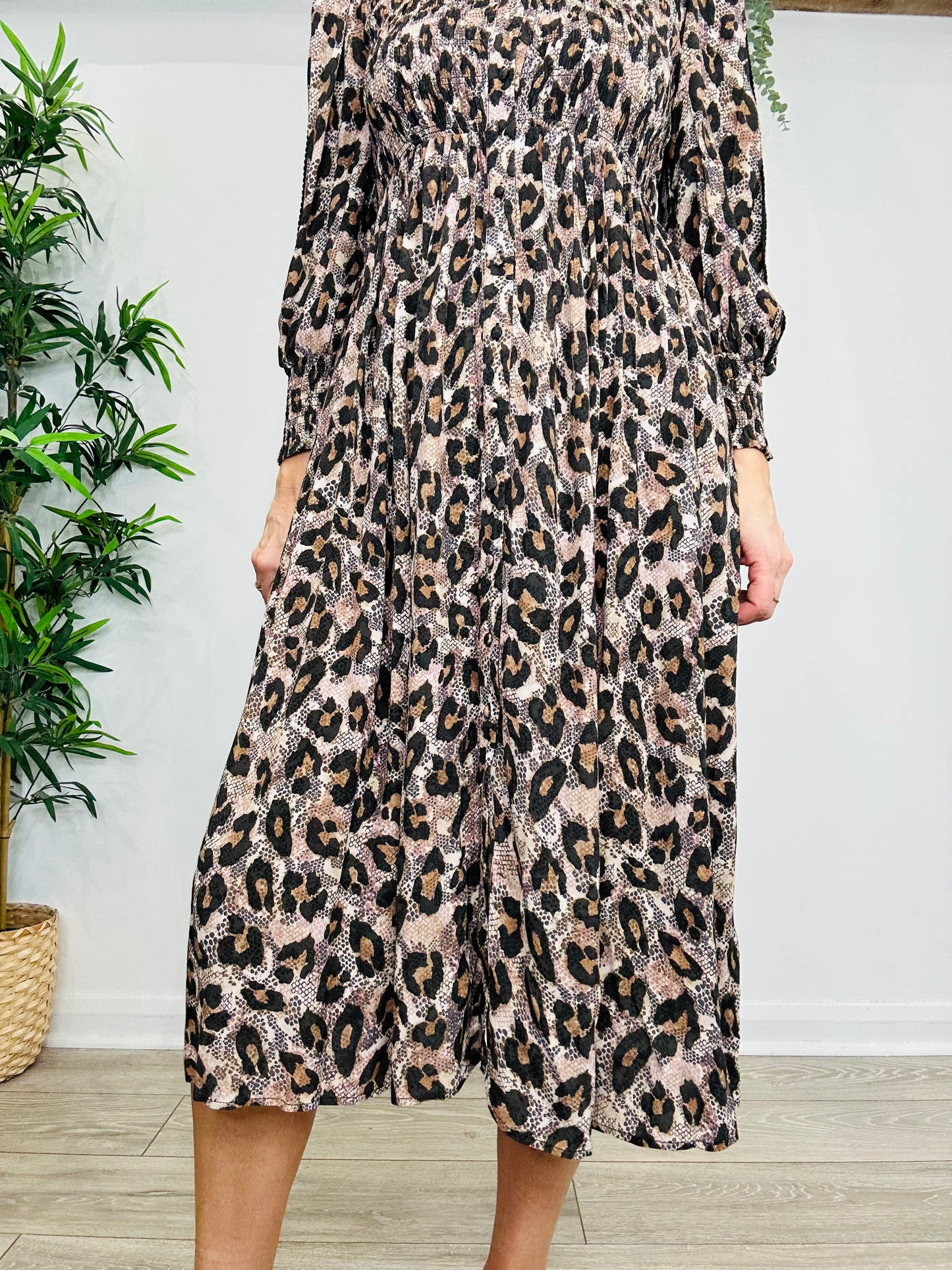Leopard Print Dress - Size 1