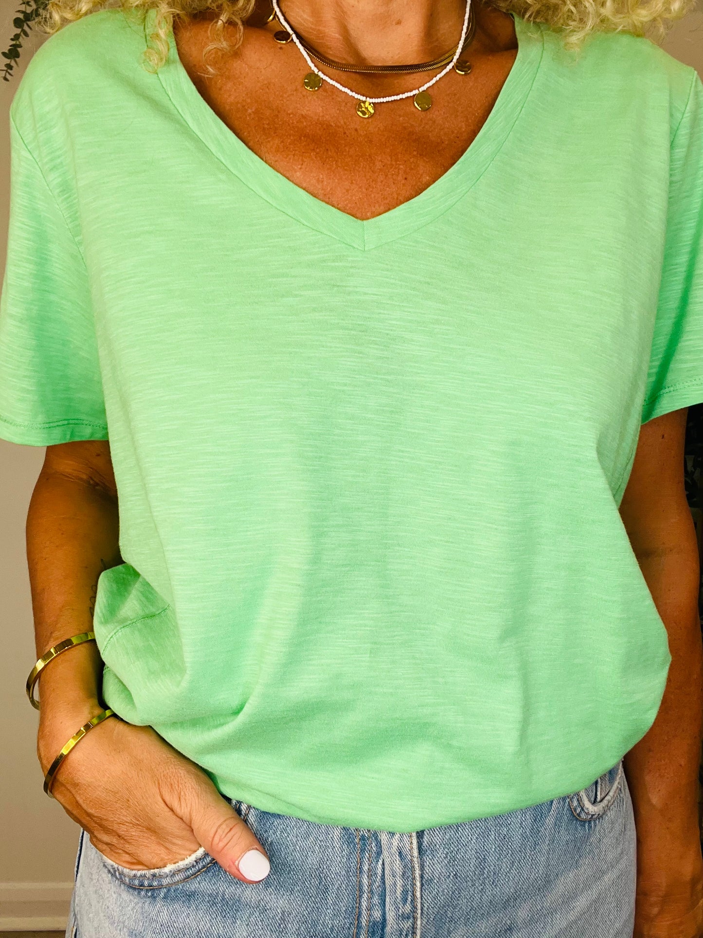 V-Neck Tee - Size L