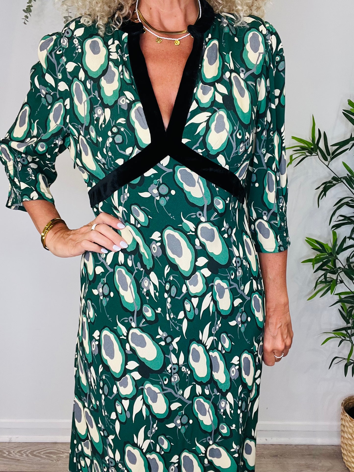 Patterned Petra Dress - Size L