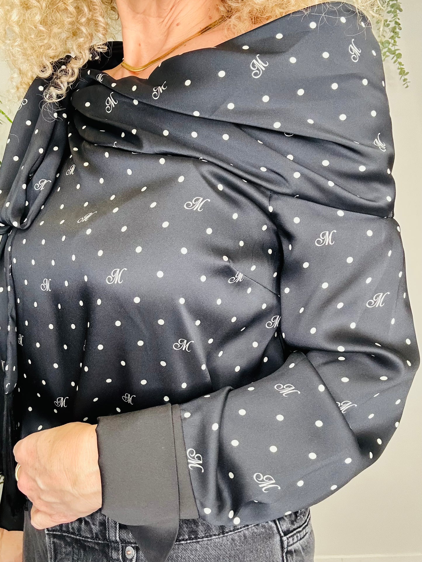 Polka Dot Fringed Top - Size 12