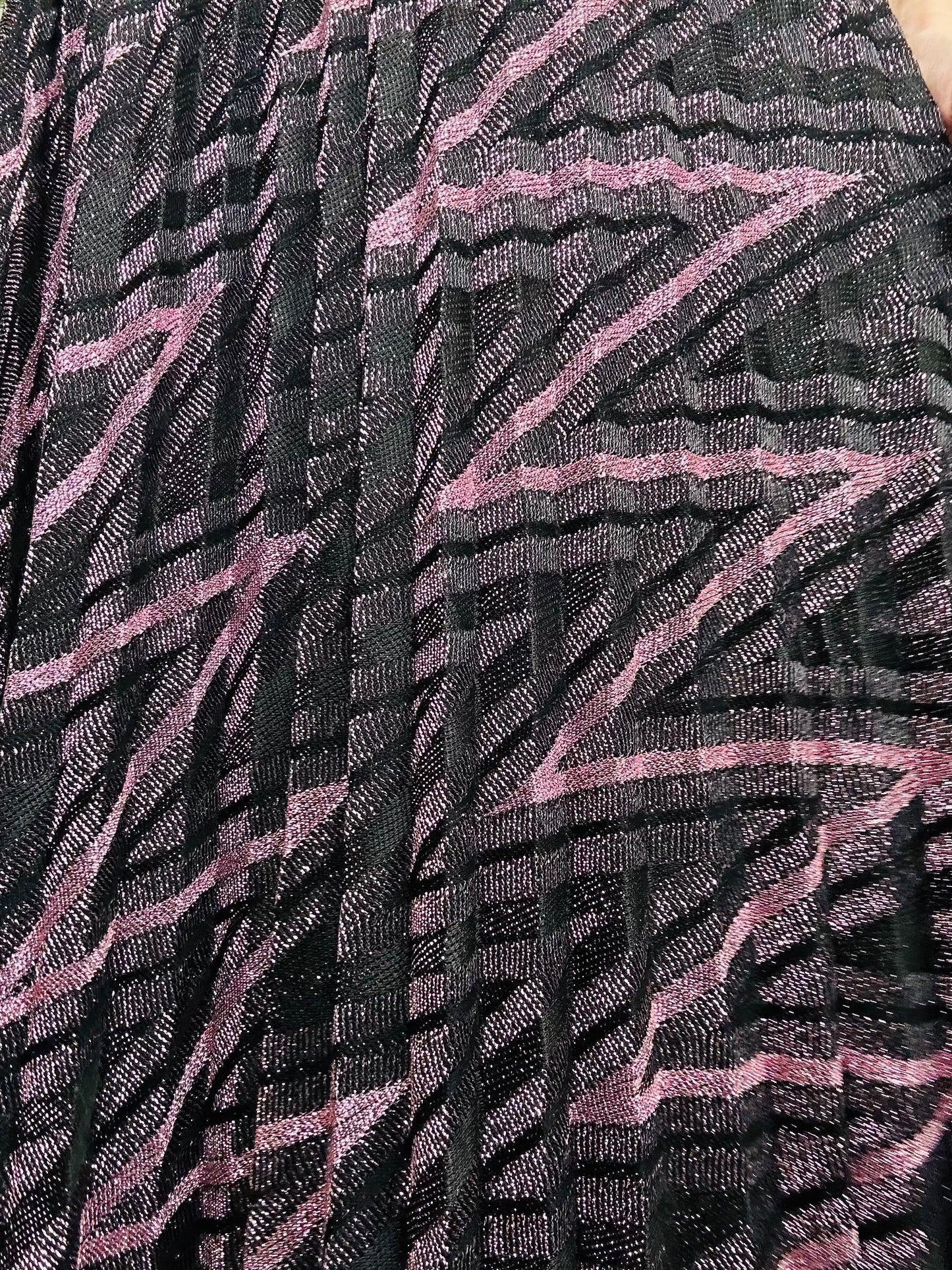 Metallic Pleated Skirt - Size M