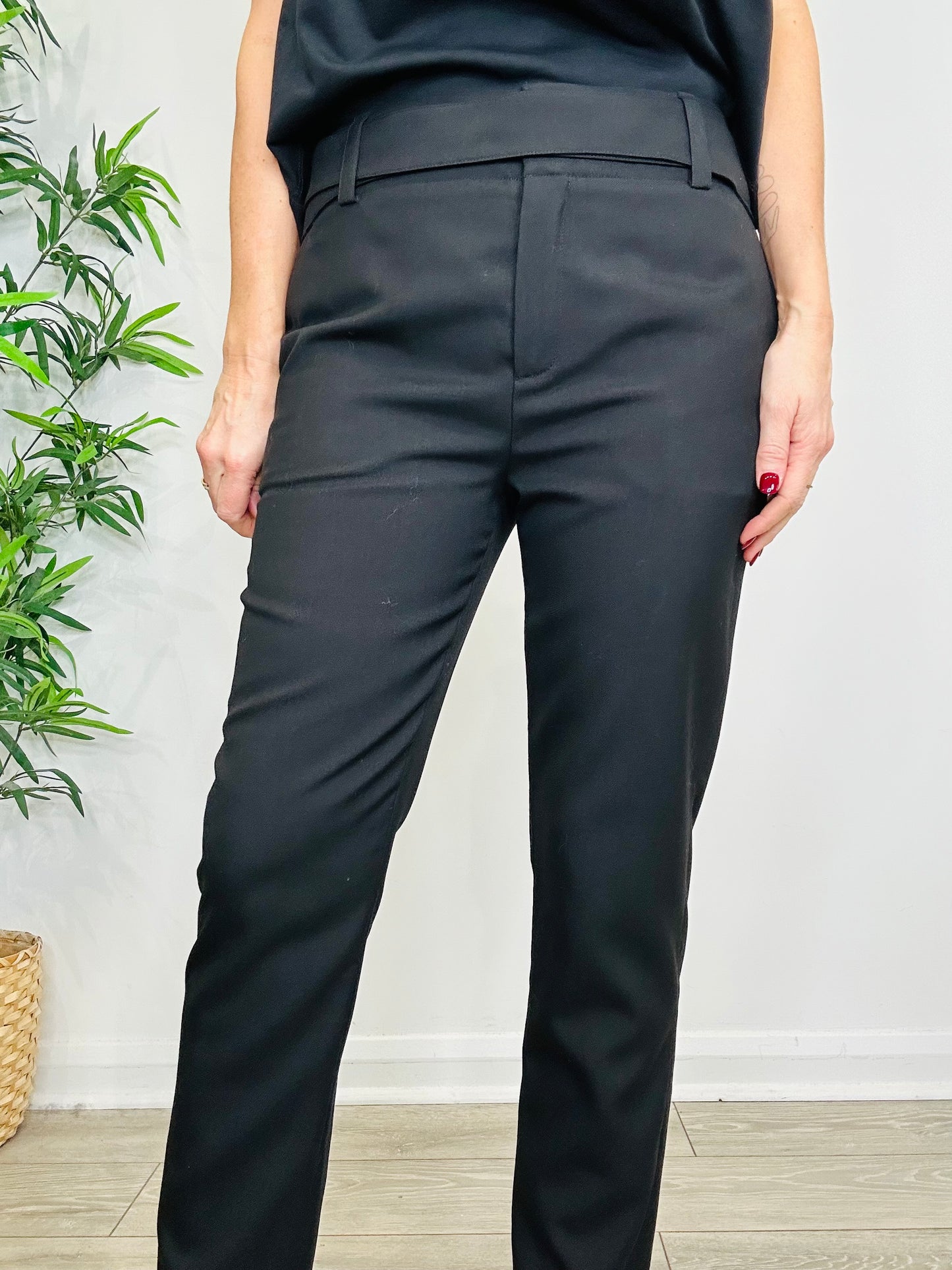 Cigarette Leg Trousers - Size 42IT