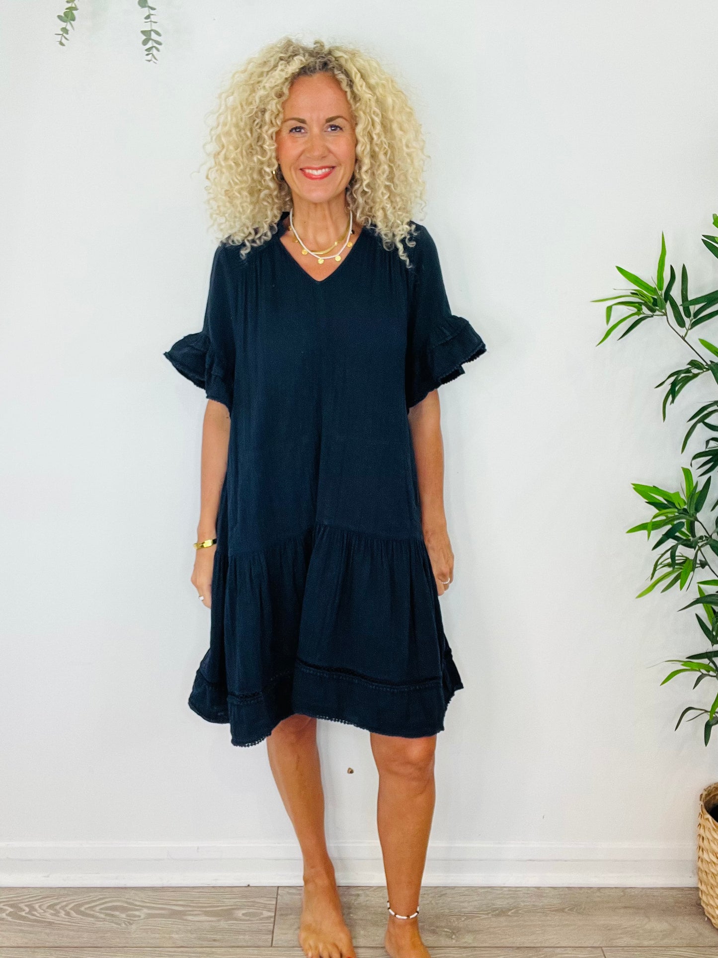 Cheesecloth Dress - Size 14