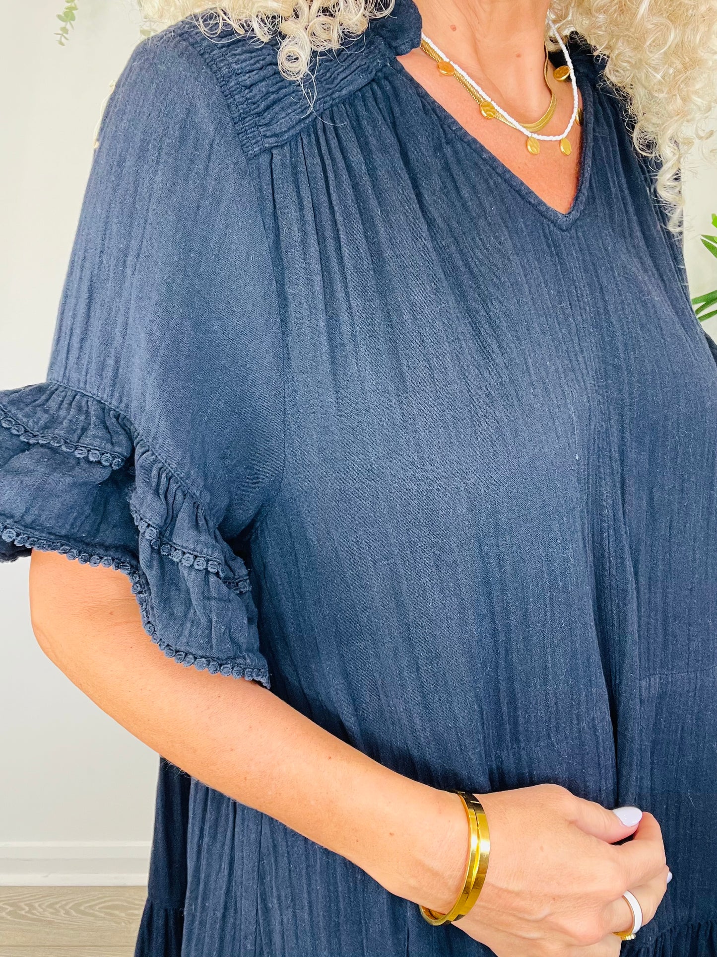 Cheesecloth Dress - Size 14