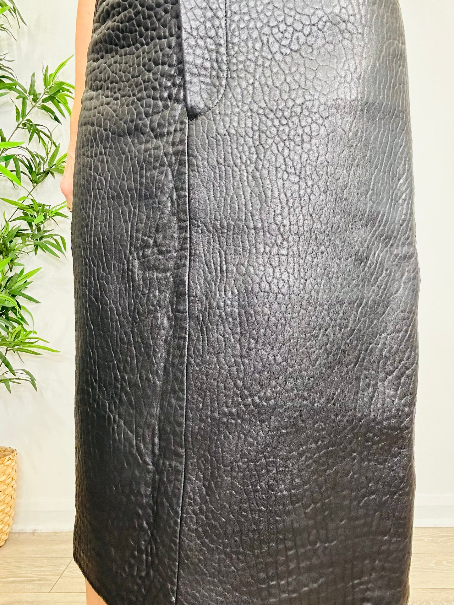 Leather Midi Skirt - Size 12