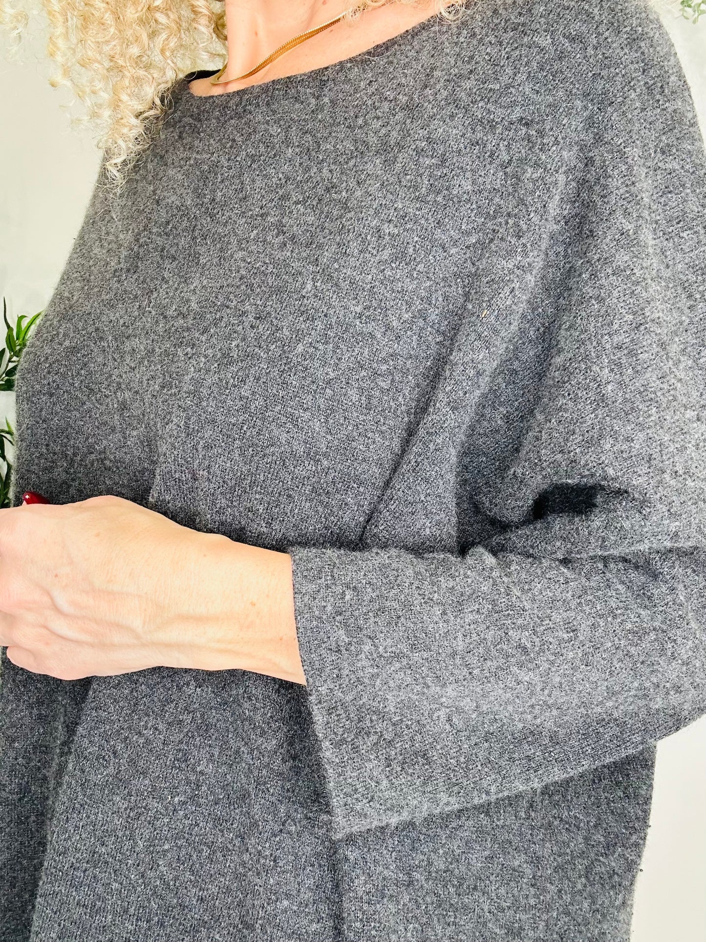 Oversized Cashmere Jumper - O/S