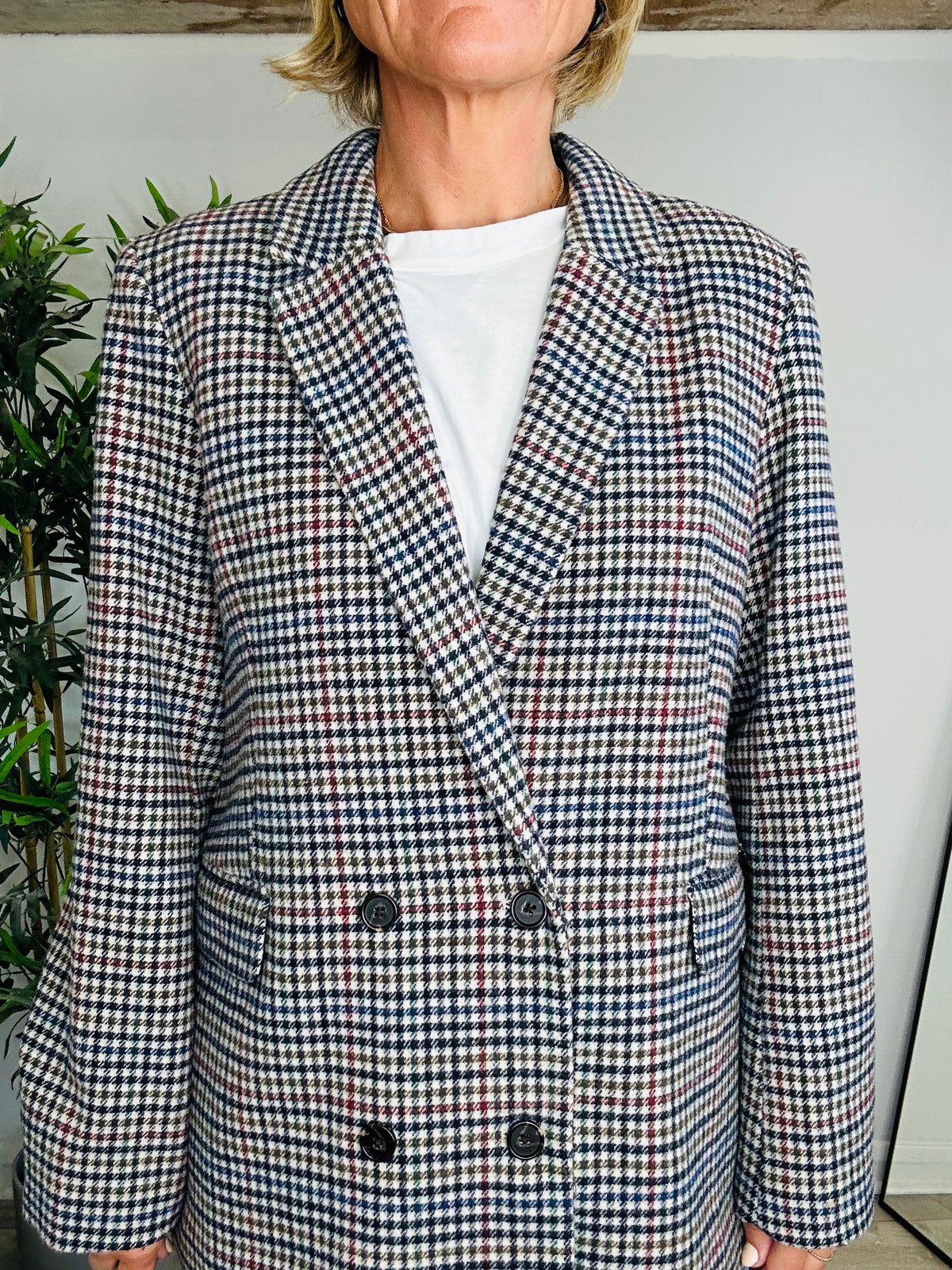 Jac Check Blazer - Size L