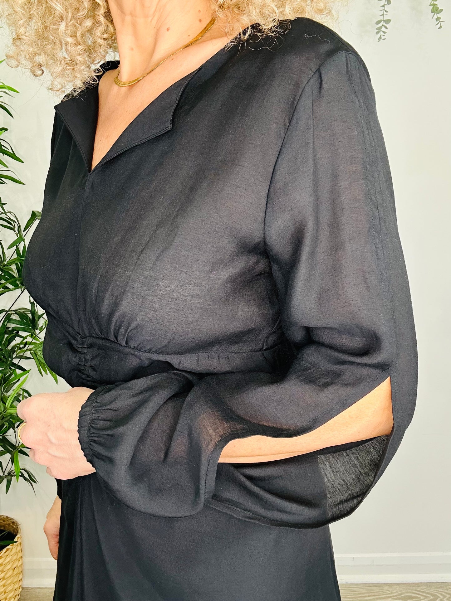 Ruched Front Dress - Size 38